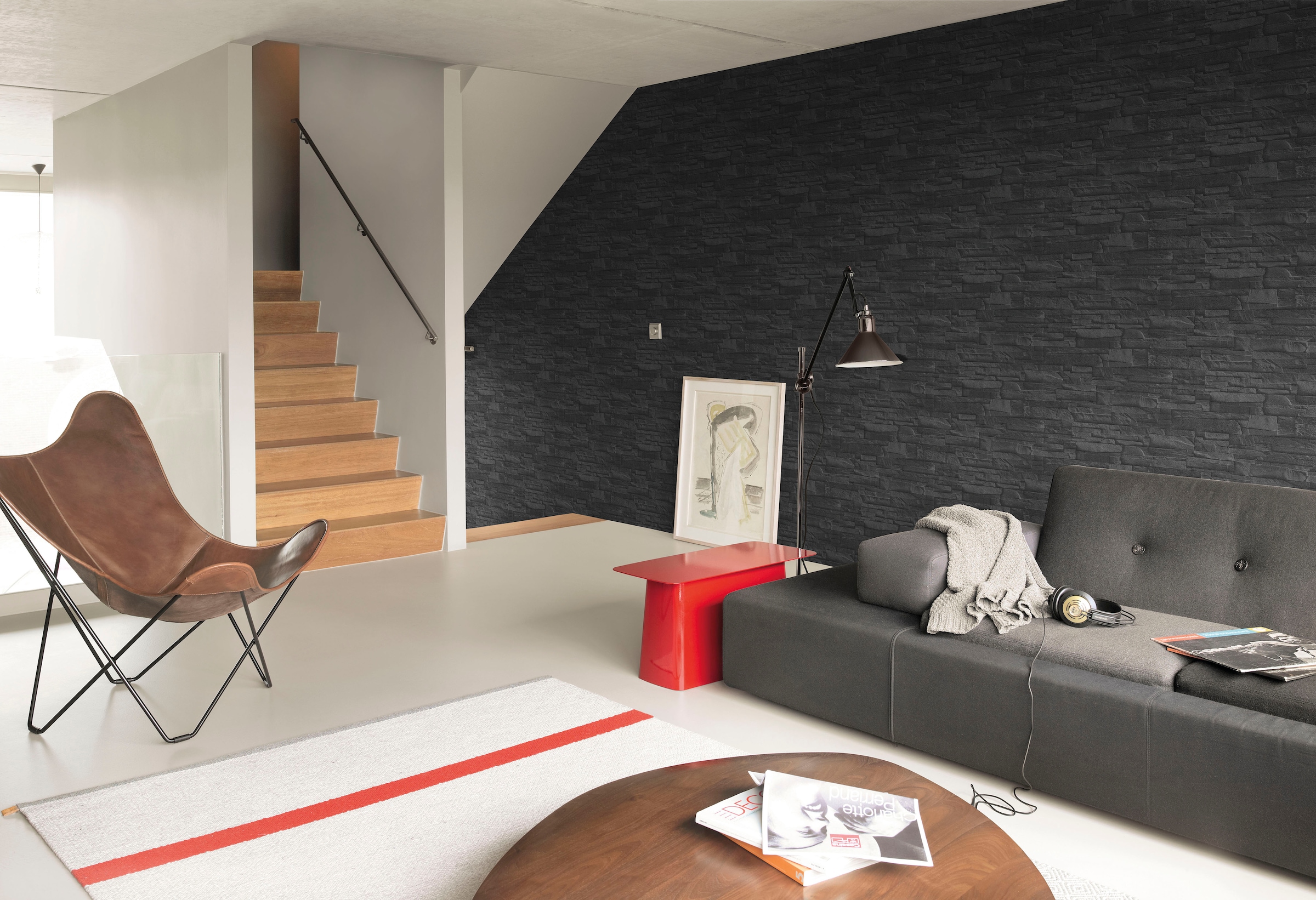 Rasch Vinyltapete »Factory III«, gemustert-Steinoptik
