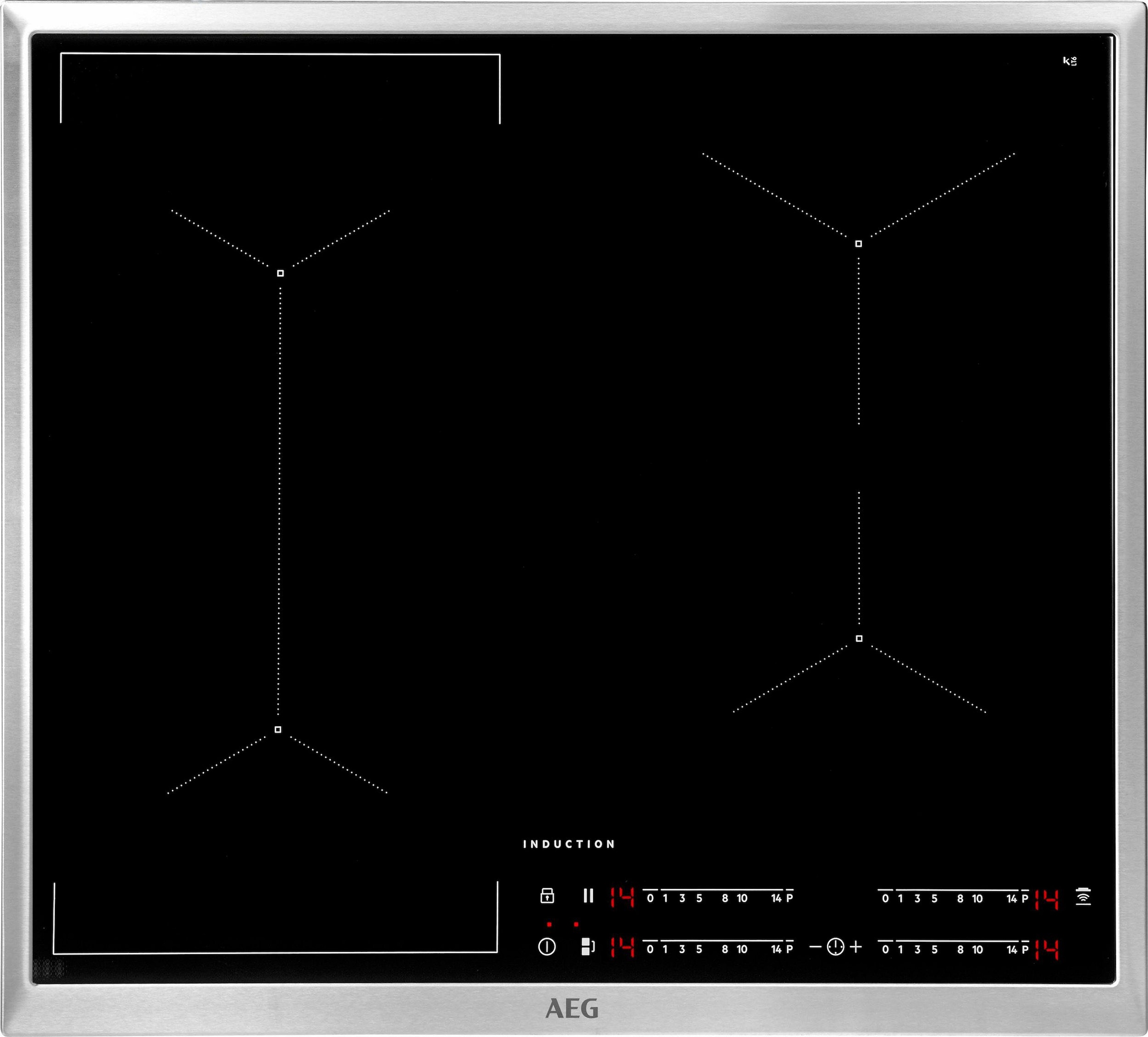 AEG Induktions-Kochfeld "IKE64441XB" mit Hob²Hood Dunstabzugsteuerung, mit günstig online kaufen