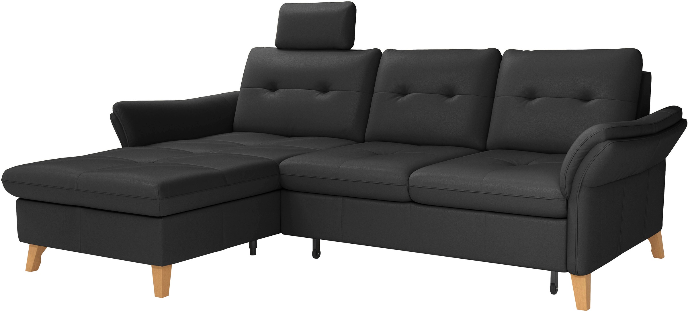 sit&more Ecksofa »Göteborg«, Sitztiefenverstellung und Federkern, wahlweise mit Bettfunktion
