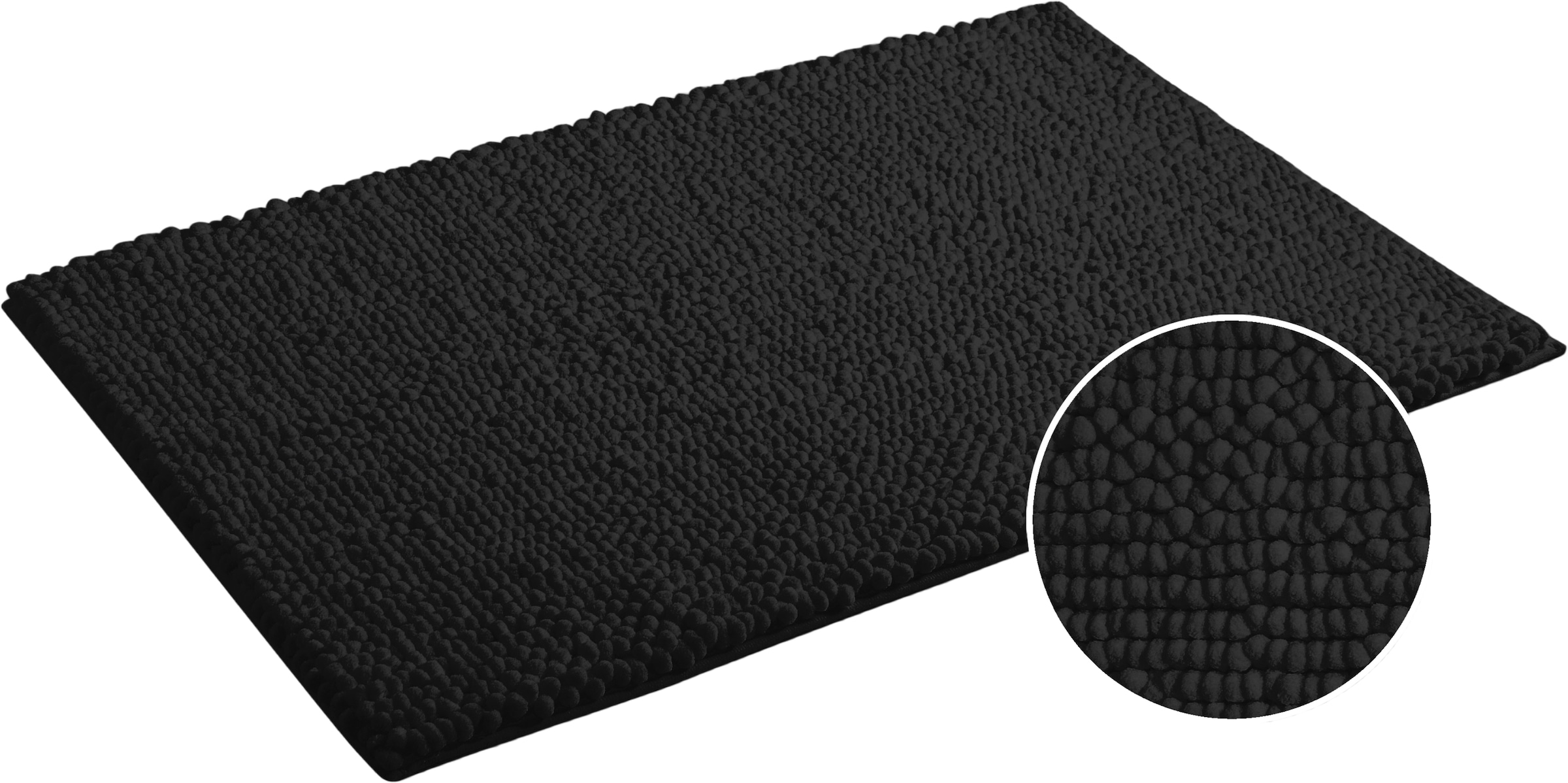 OTTO home Badematte »Vanessa Chenille Premium, Badvorleger, Badezimmer, Duschvorleger« Höhe 20 mm rutschhemmend beschichtet fußbodenheizungsgeeignet | schnell trocknend | strapazierfähig Uni Farben, besonders weich, flauschig
