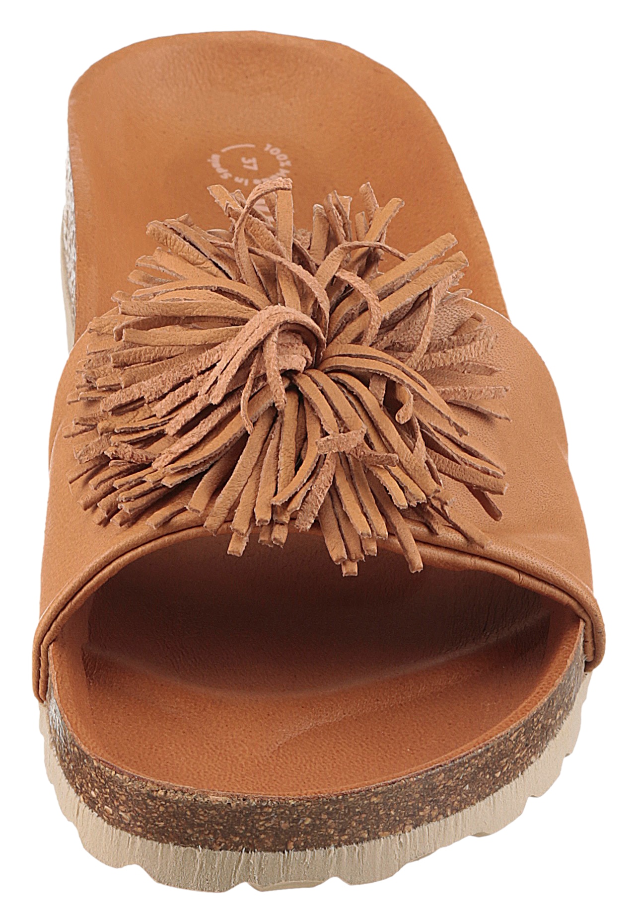 VERBENAS Pantolette »Reina Ecobrush«, Sommerschuh, Schlappen, Strandschuh für den Sommer