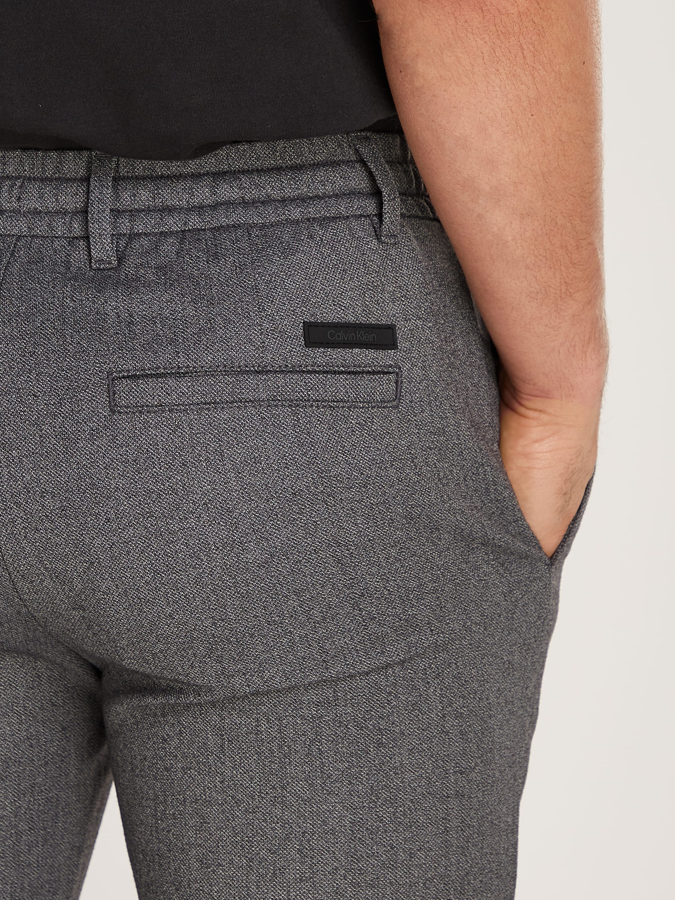Calvin Klein Relaxhose »WOOL-BLEND-STRETCH S&P JOGGER«  mit Kordelzug