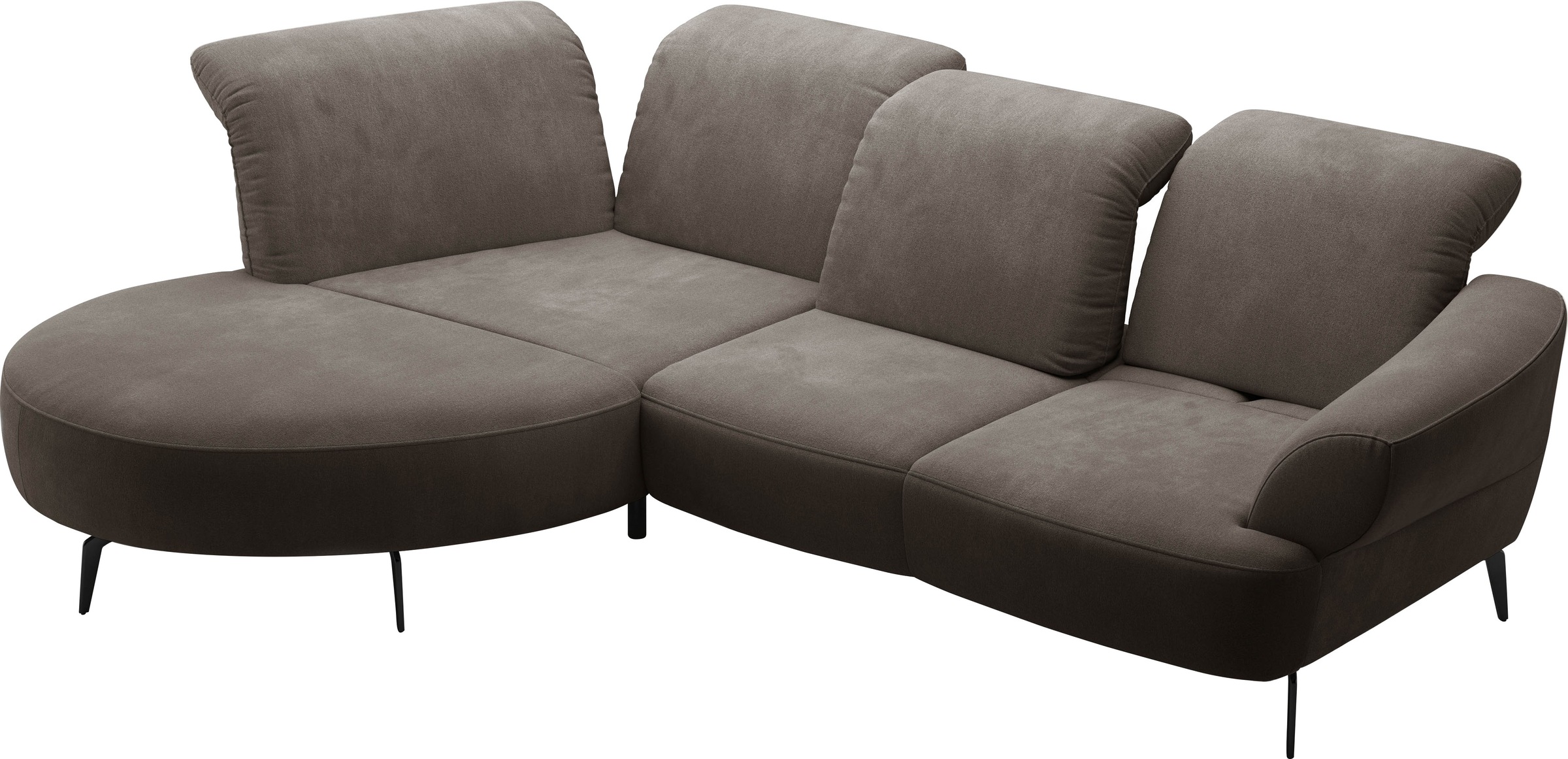 sit&more Ecksofa »Dance«, inkl.System Click&Seat und Sitztiefenverstellung