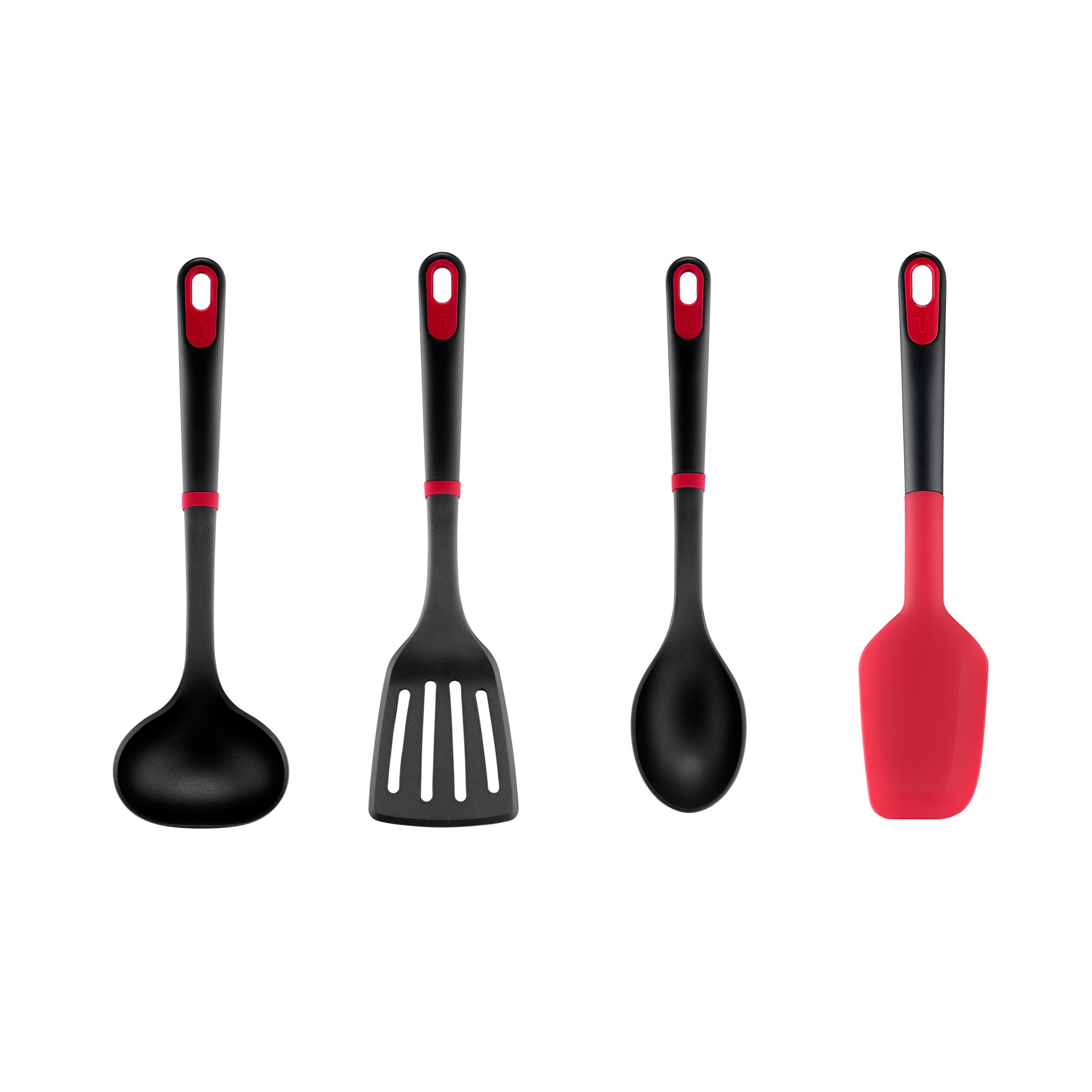 Tefal Kochbesteck-Set "Ingenio+" Silikon-Sicherheitsring, hitzebeständig bis 230C, spülmaschinenfest