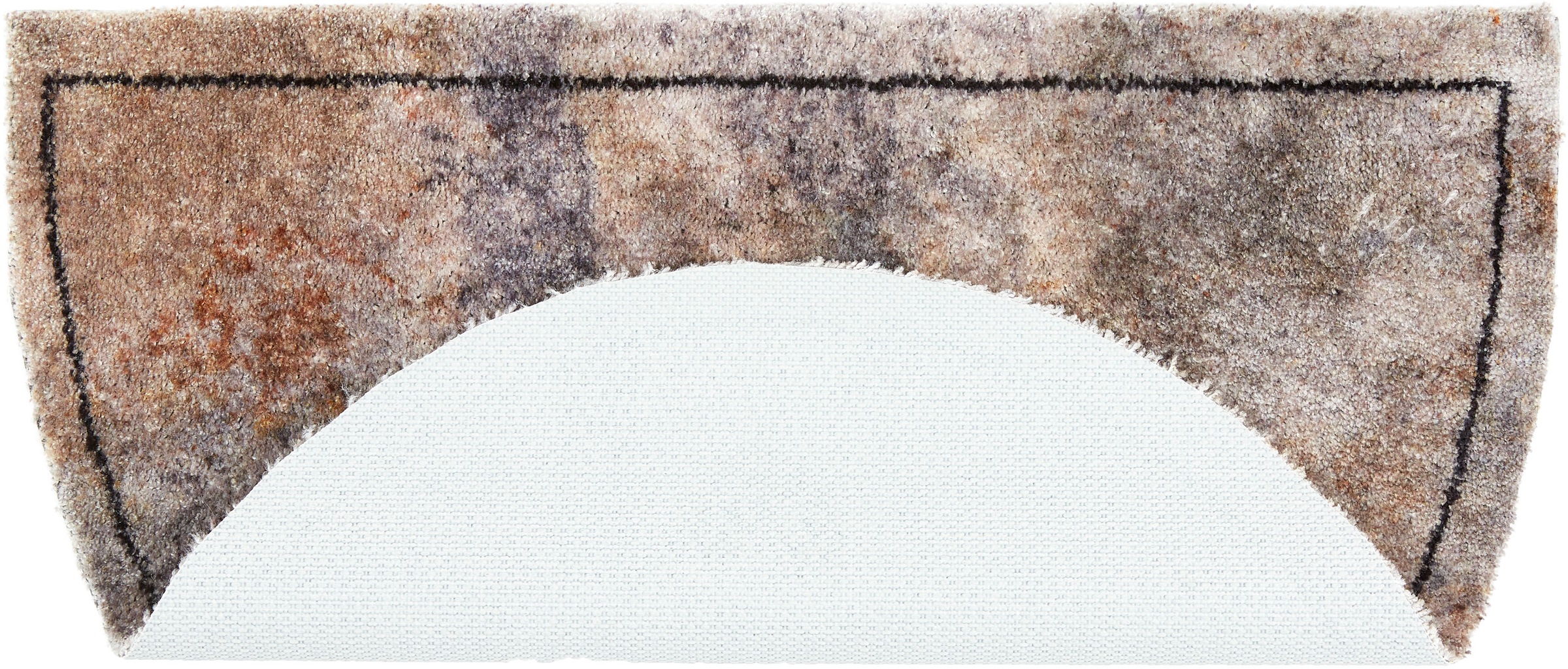 ASTRA Fußmatte »Pure&Soft 016« halbrund 7 mm Höhe Sauberlaufmatte, weiche Oberfläche, waschbar, rutschfest