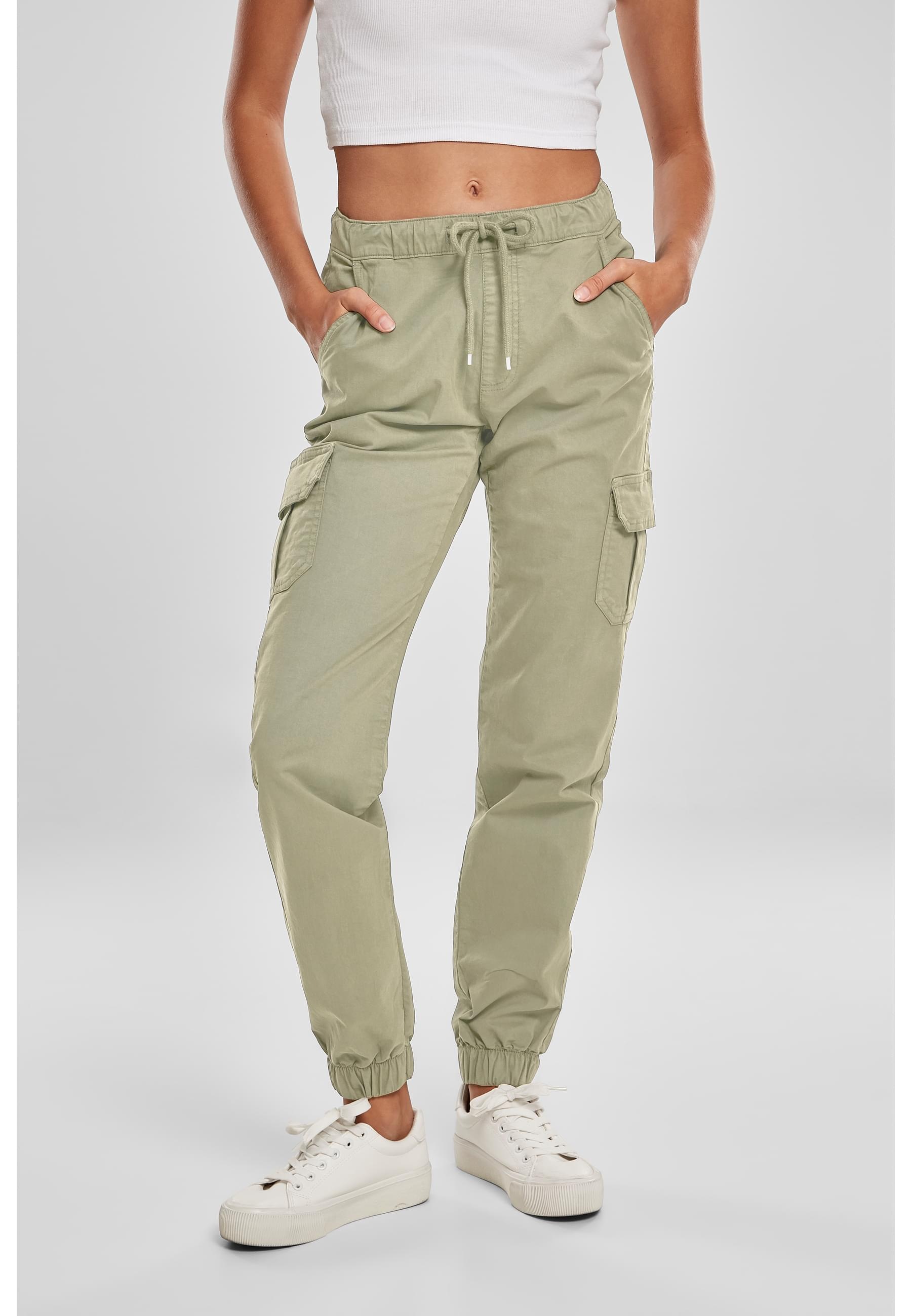 URBAN CLASSICS Cargohose »Urban Classics Damen Ladies High Waist Cargo Jogging Pants«, (1 tlg.)