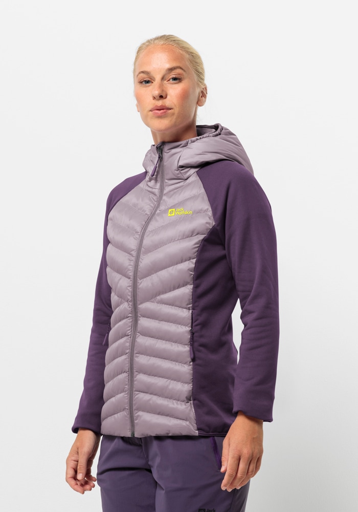 Jack Wolfskin Hybridjacke "ROUTEBURN PRO HYBRID W", mit Kapuze