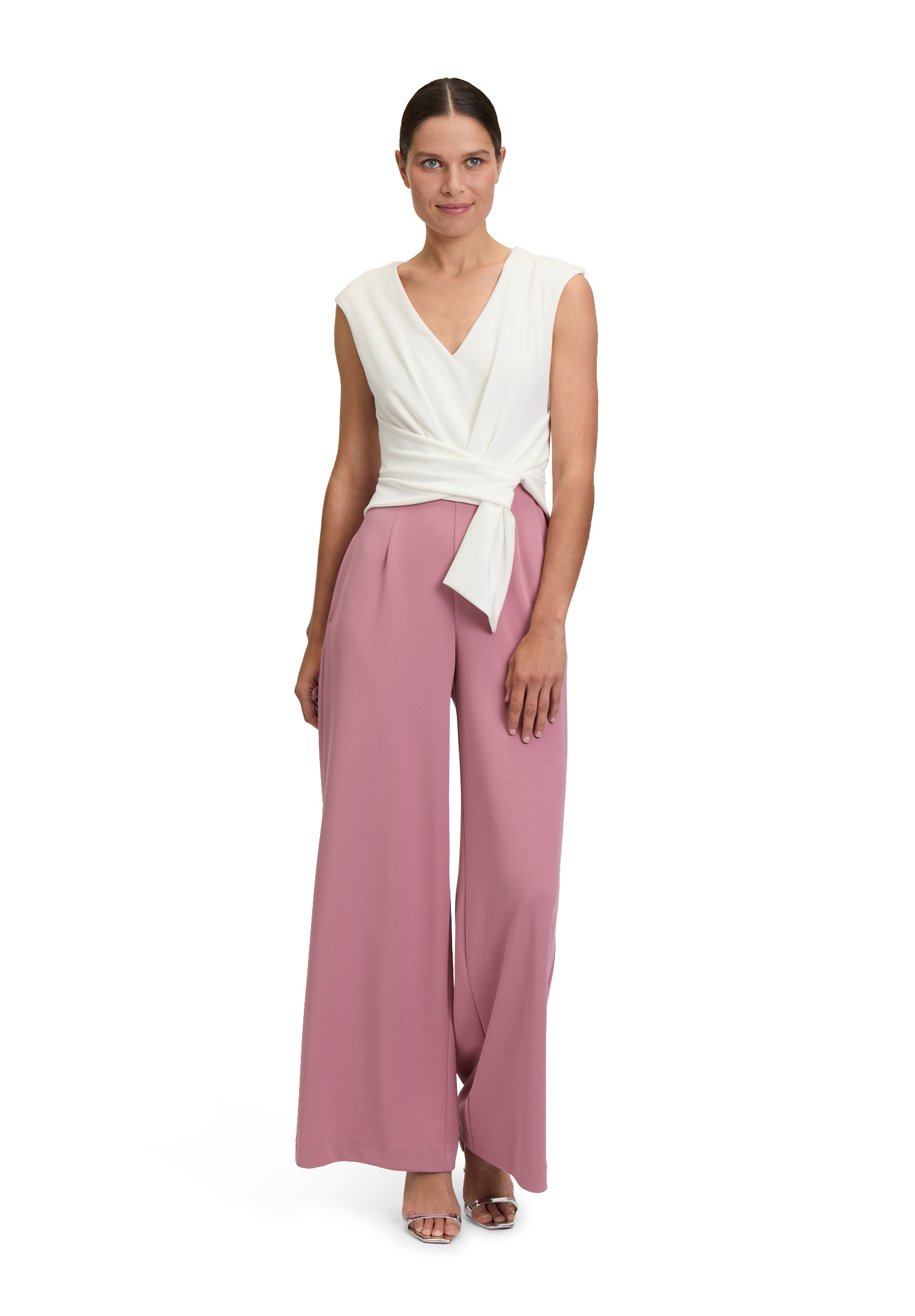 Vera Mont Overall "Damen Jumpsuit mit weitem Bein", 1 Stk. Bunddetail günstig online kaufen
