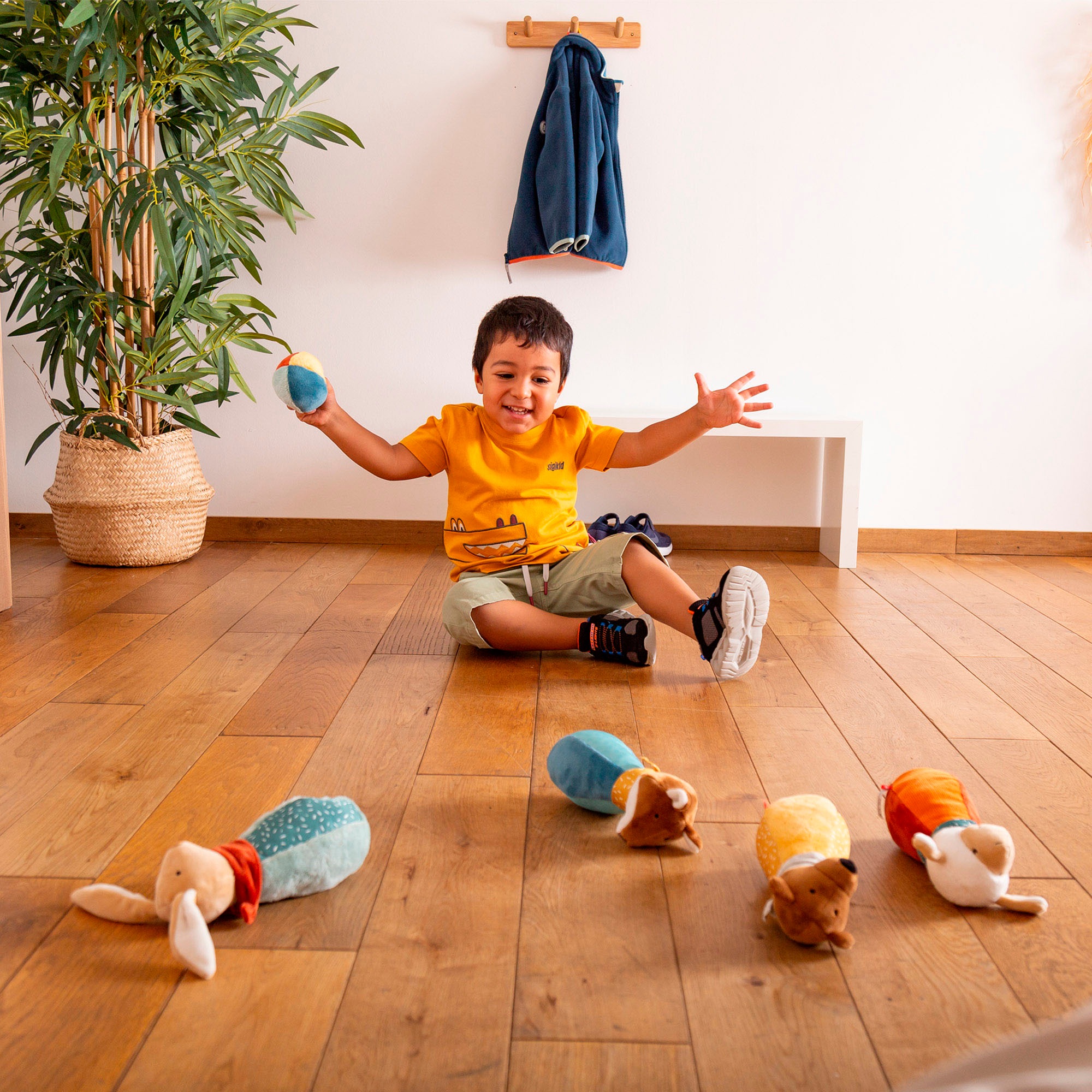 Sigikid Greifspielzeug »PlayQ, Yellow, Baby Bowling«