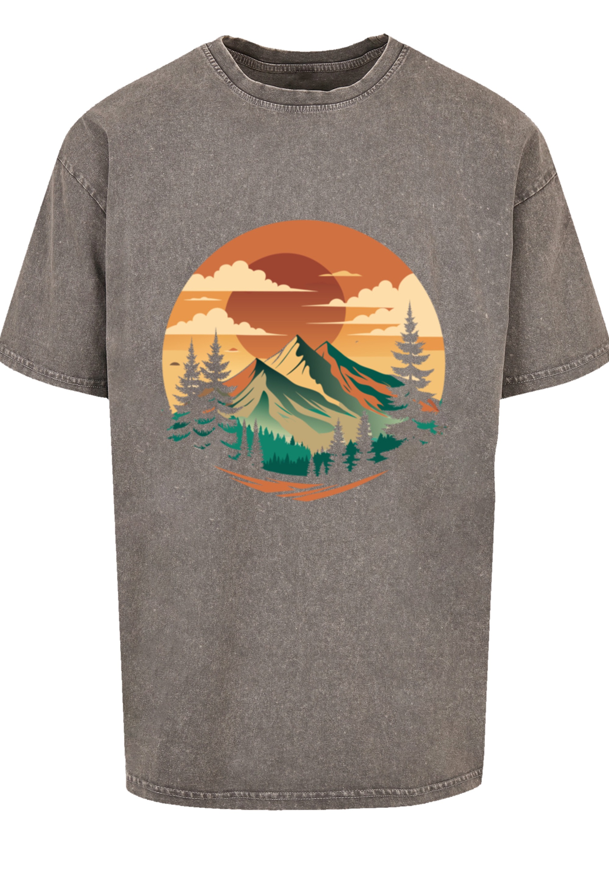 F4NT4STIC T-Shirt »Sonnenuntergang Berglandschaft«, Premium Qualität