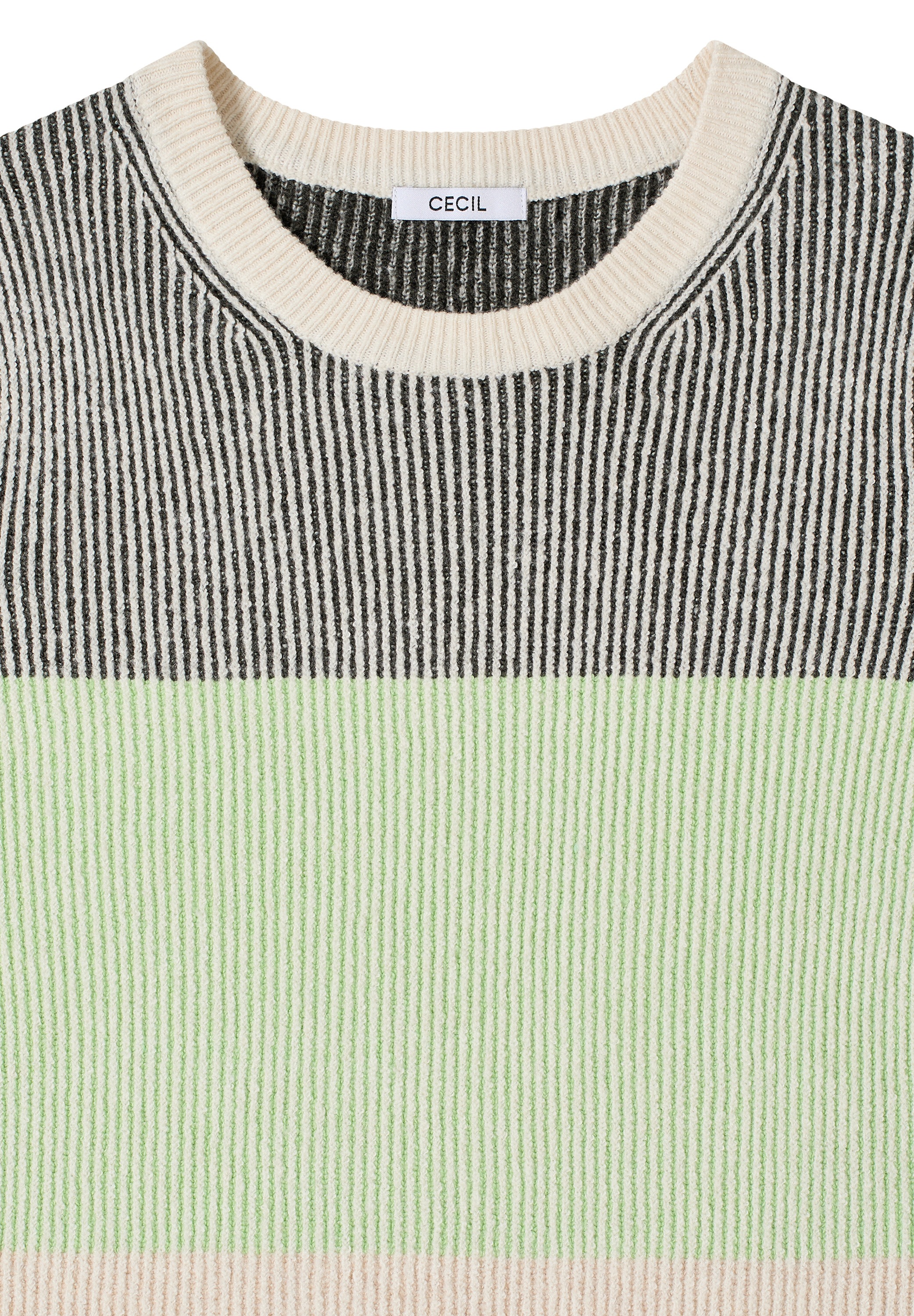 Cecil Strickpullover im Color Block Design