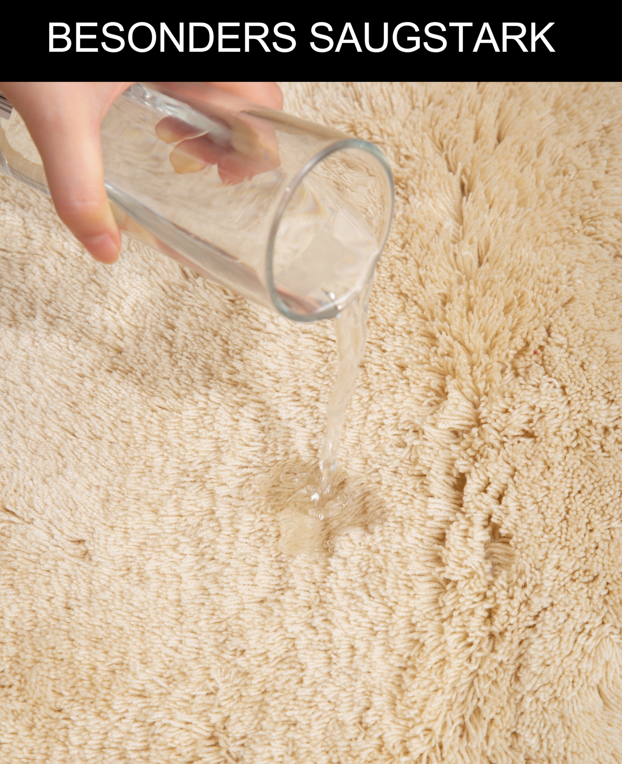 Bruno Banani Badematte »Lana Premium, Badvorleger, Badezimmer Teppich« Höhe 30 mm rutschhemmend beschichtet fußbodenheizungsgeeignet | schnell trocknend | strapazierfähig Badteppich, Badematten, unifarben, rechteckig, 3-tlg. Set & halbrund