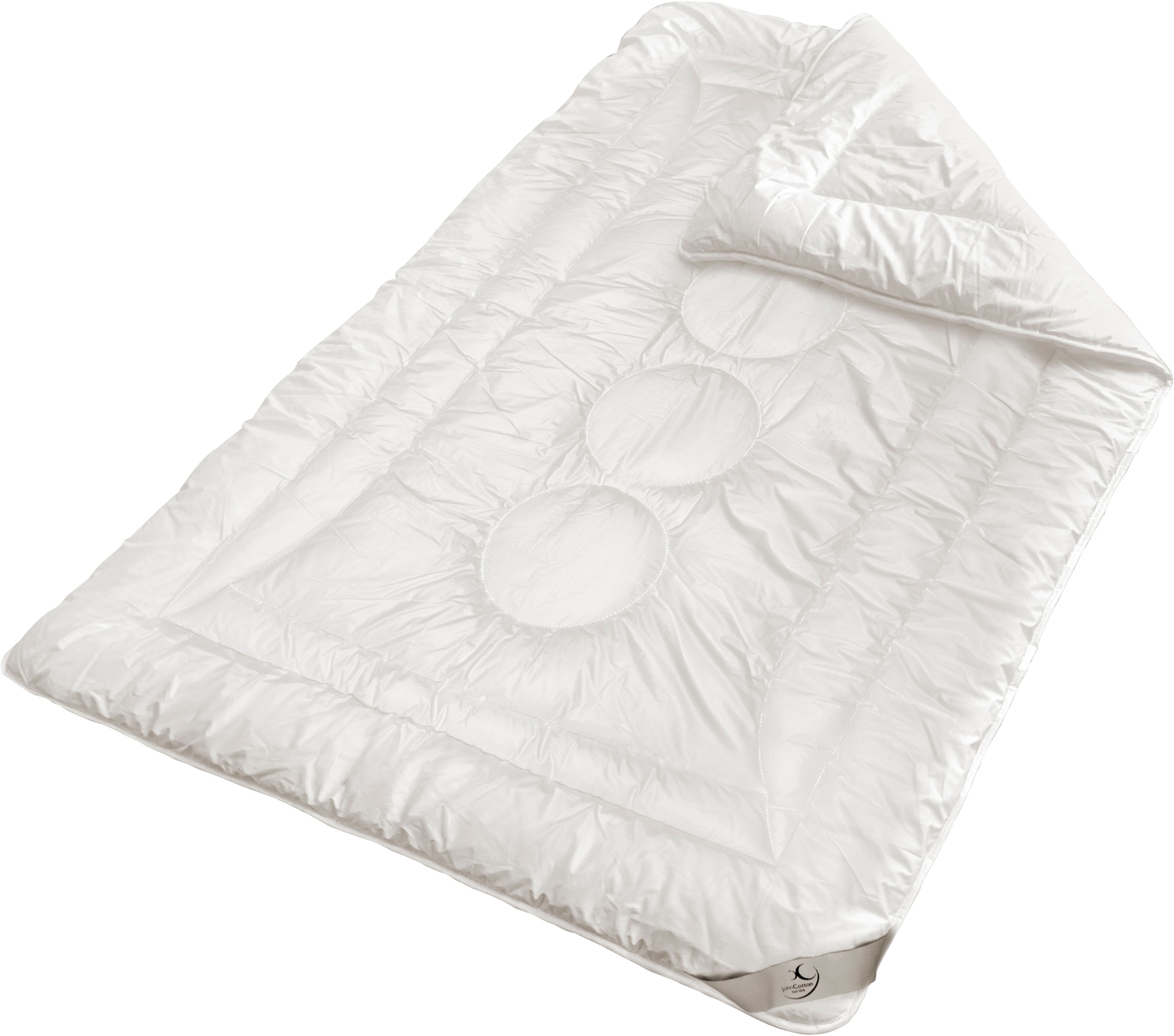 Thumbnail - John Cotton Microfaserbettdecke "Magicline, Bettdecken 135x200 cm, 155x220 cm für Sommer und Winter" normal Füllung Poly...