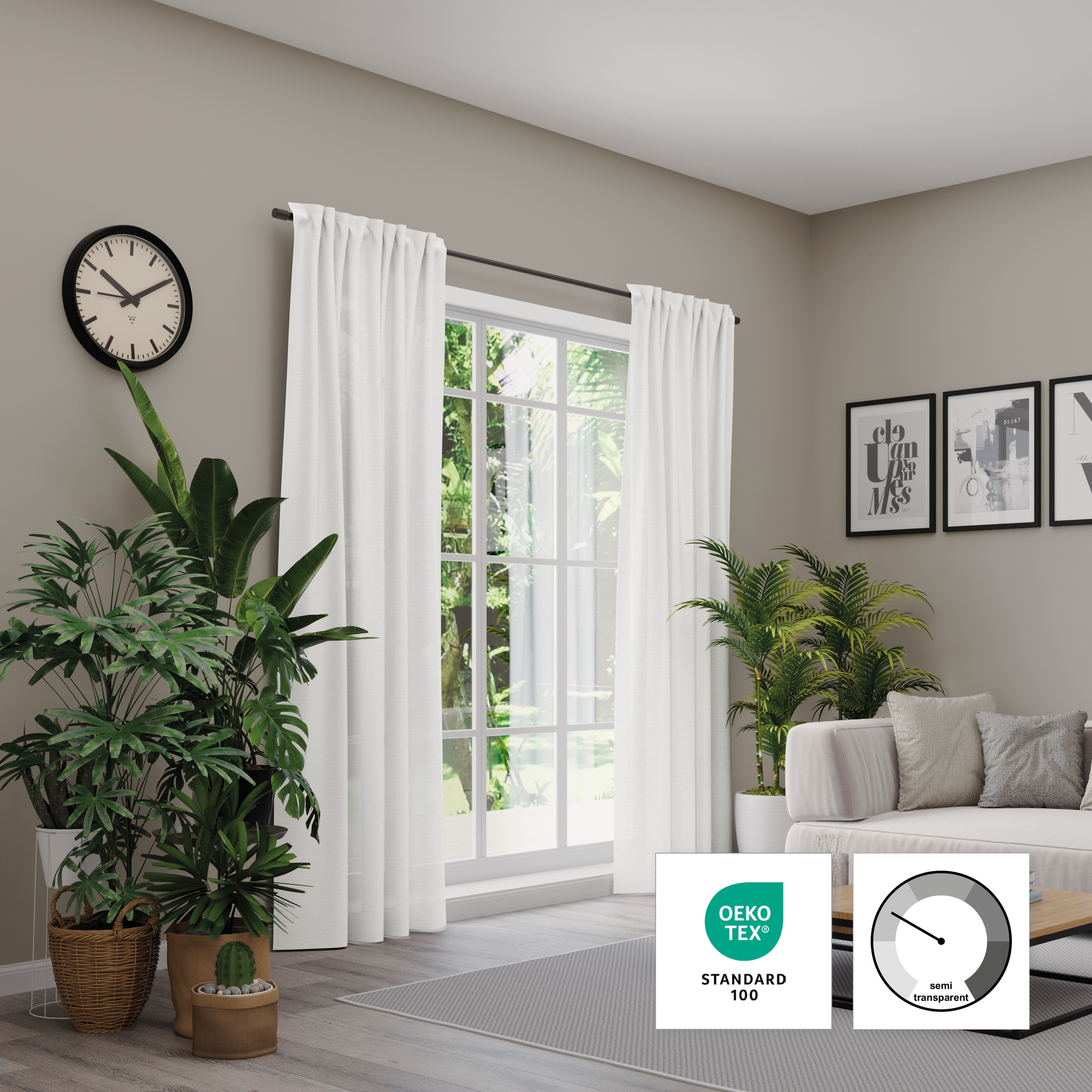 Neutex for you Vorhang "Biella" verdeckte Schlaufen 1 Stk. tlg. HxB: 245x14 günstig online kaufen