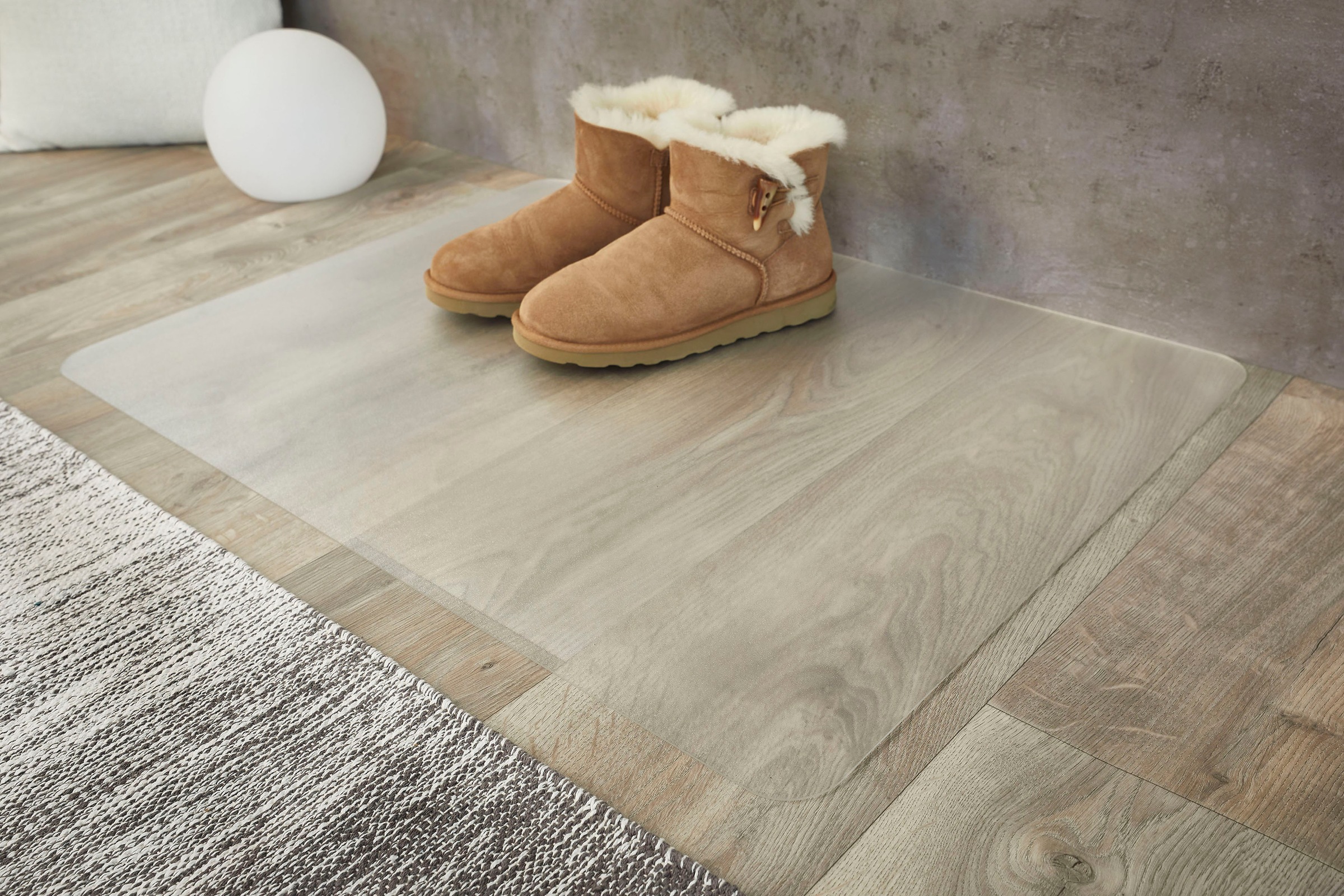 OTTO HOME Bodenschutzmatte "Schutzmatte transparent, Made in Germany", B/H/L: 60cm x 2mm x 80cm, transparent, Bodenschutzplatten, Bodenschutzplatte