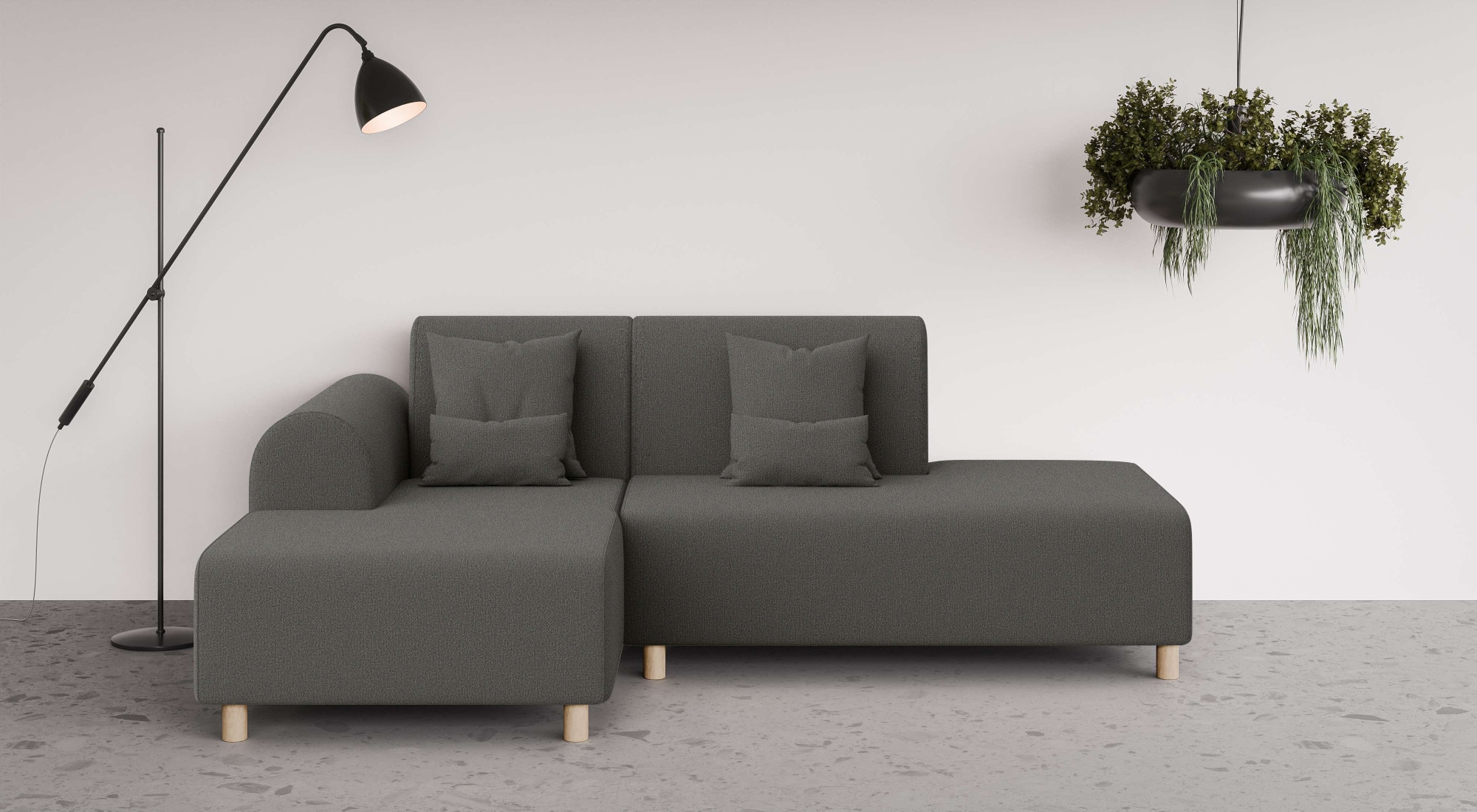 OTTO home Ecksofa "Suyala" L-Form mit Hocker günstig online kaufen