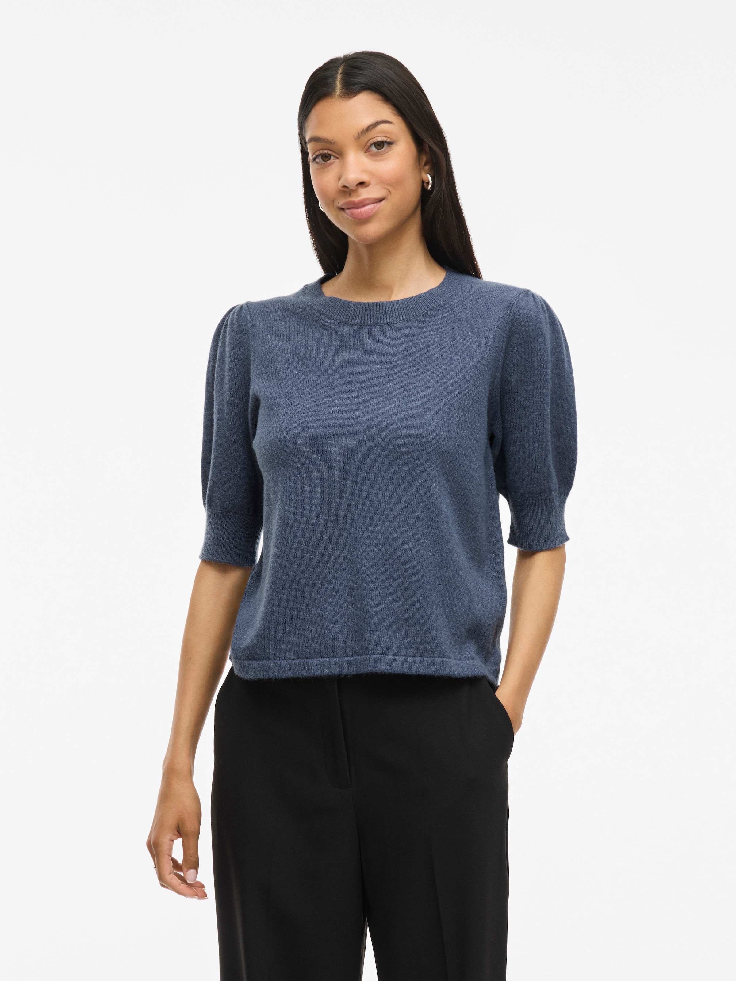 Vila Strickpullover "VIRIL 2/4 SLEEVE O-NECK KNIT TOP - NOOS" günstig online kaufen