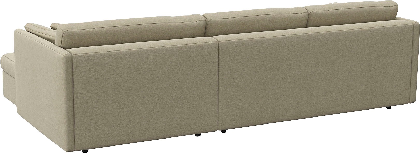 FLEXLUX Ecksofa »Lovane«, Weich & anschmiegsam, große Sitztiefe auf Kaltschaum, Dekokissen inkl.