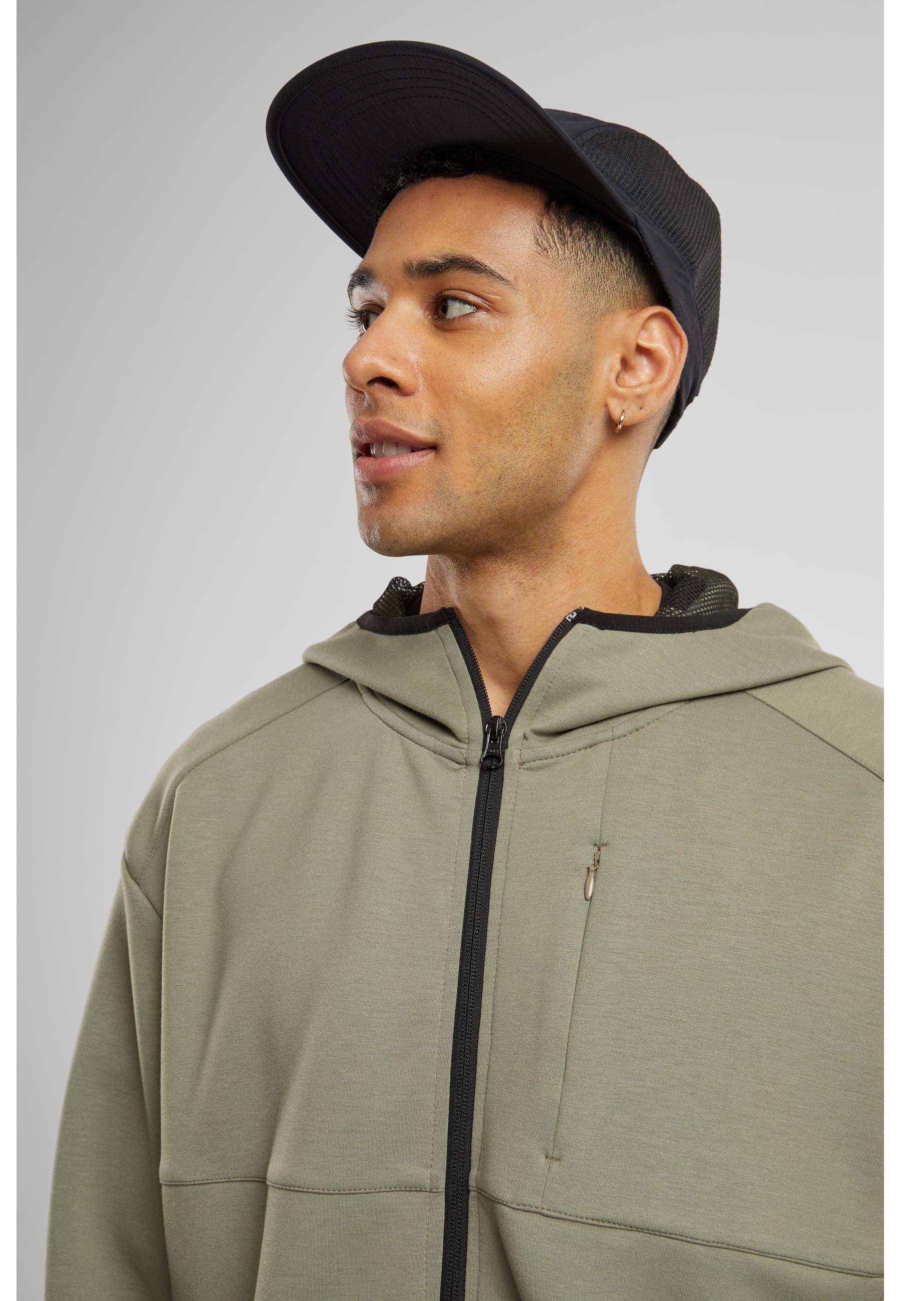 URBAN CLASSICS Sweatjacke »Urban Classics Scuba Zip Pocket Hoody«