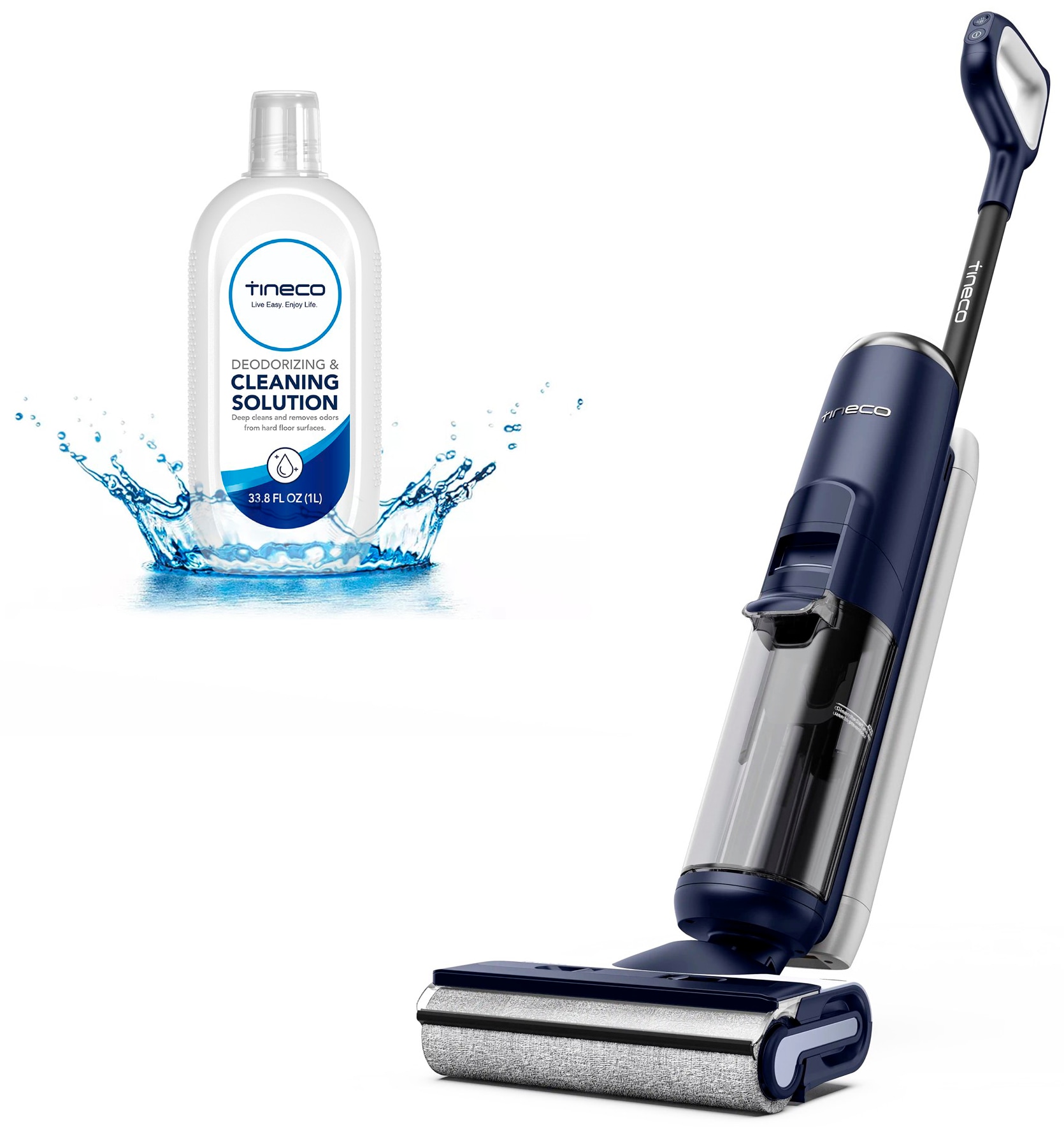 Tineco Nass-Trocken-Sauger »Floor One S6 Flashdry PET, 70° Grad Heißluft-Trocknung, 35 Min Akku«, Trockensaugen, automatische Anpassung der Saugleistung, Tierhaarfilter