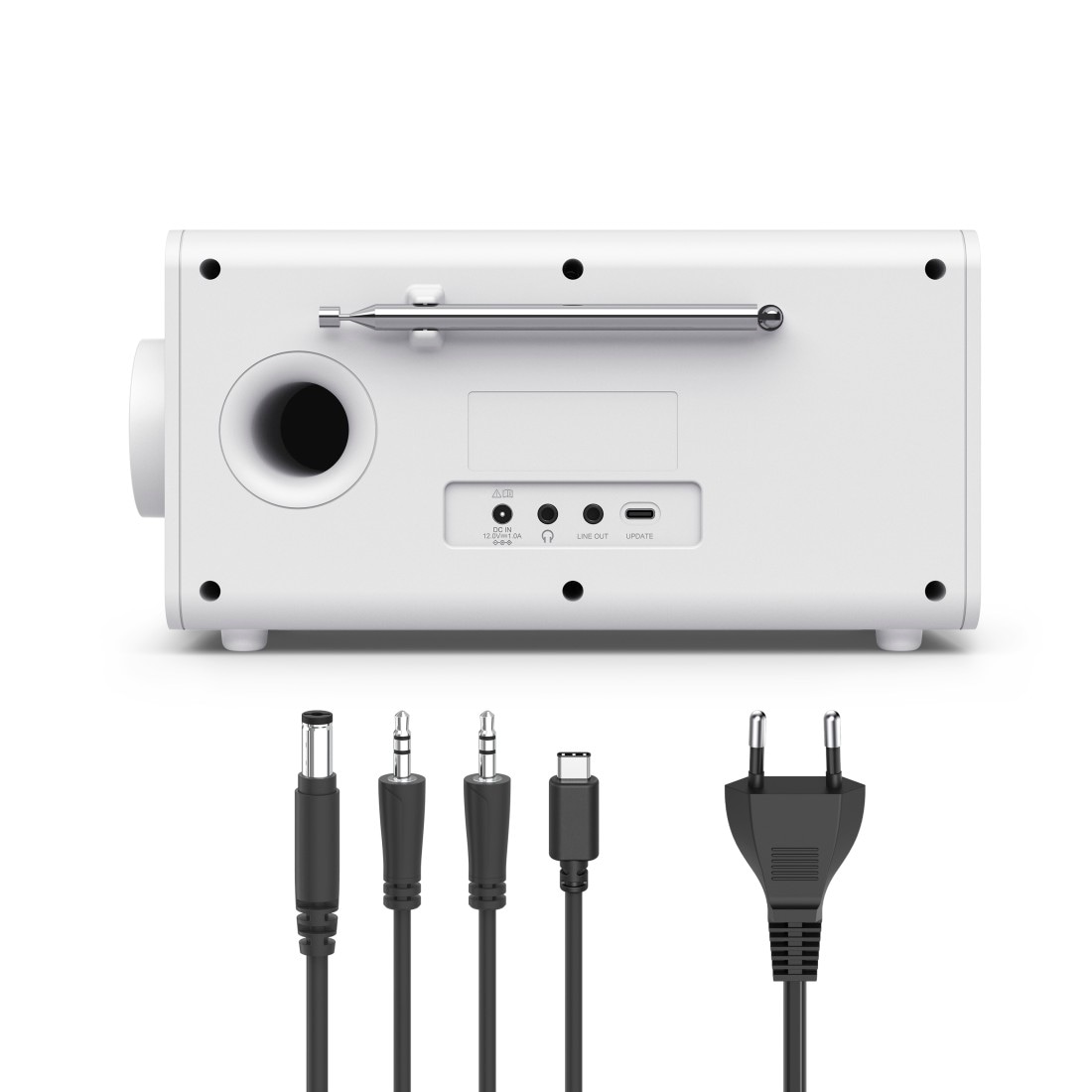 Hama Digitalradio (DAB+) »Digitalradio mit DAB+ FM Bluetooth und Wecker« ( Digitalradio (DAB+) 5 W) 4,3 Zoll TFT Display, große Tasten, Direktwahltasten