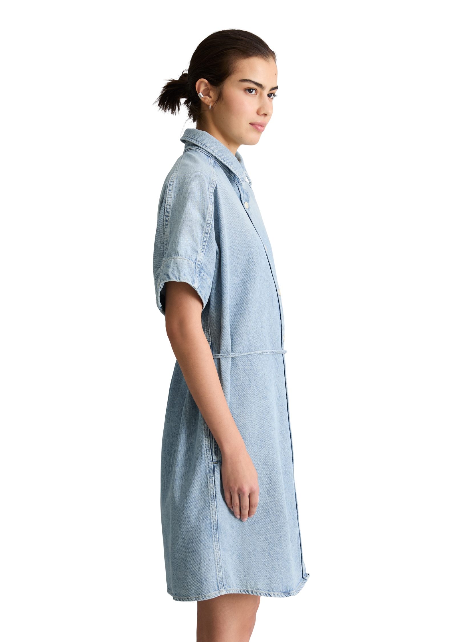 Marc O'Polo DENIM Hemdblusenkleid »aus reiner Baumwolle«