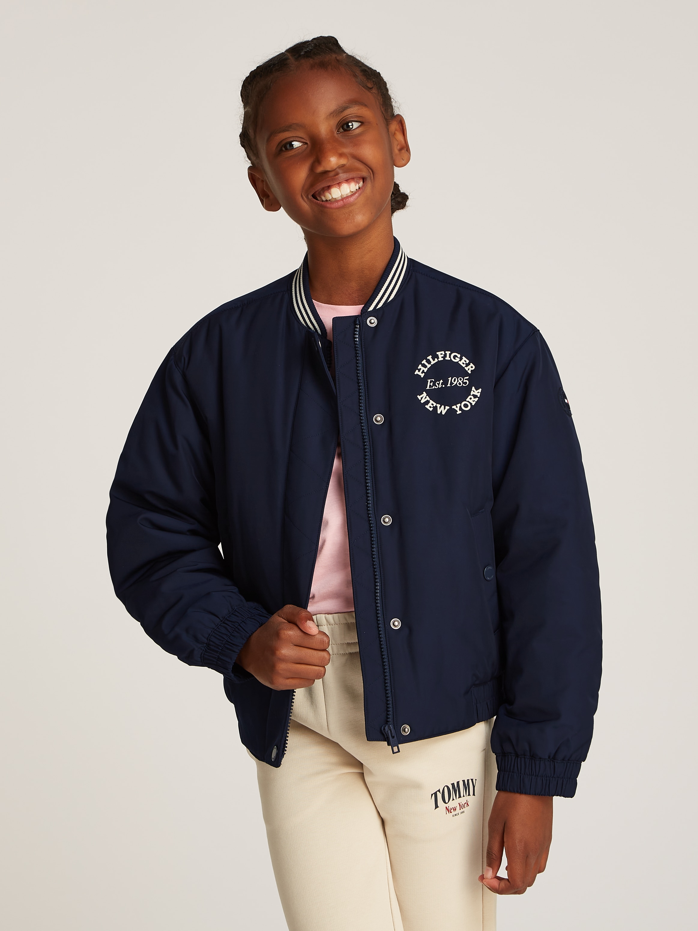 Bomberjacke »VARSITY SATEEN BOMBER«, mit Logo-Druck auf der Brust