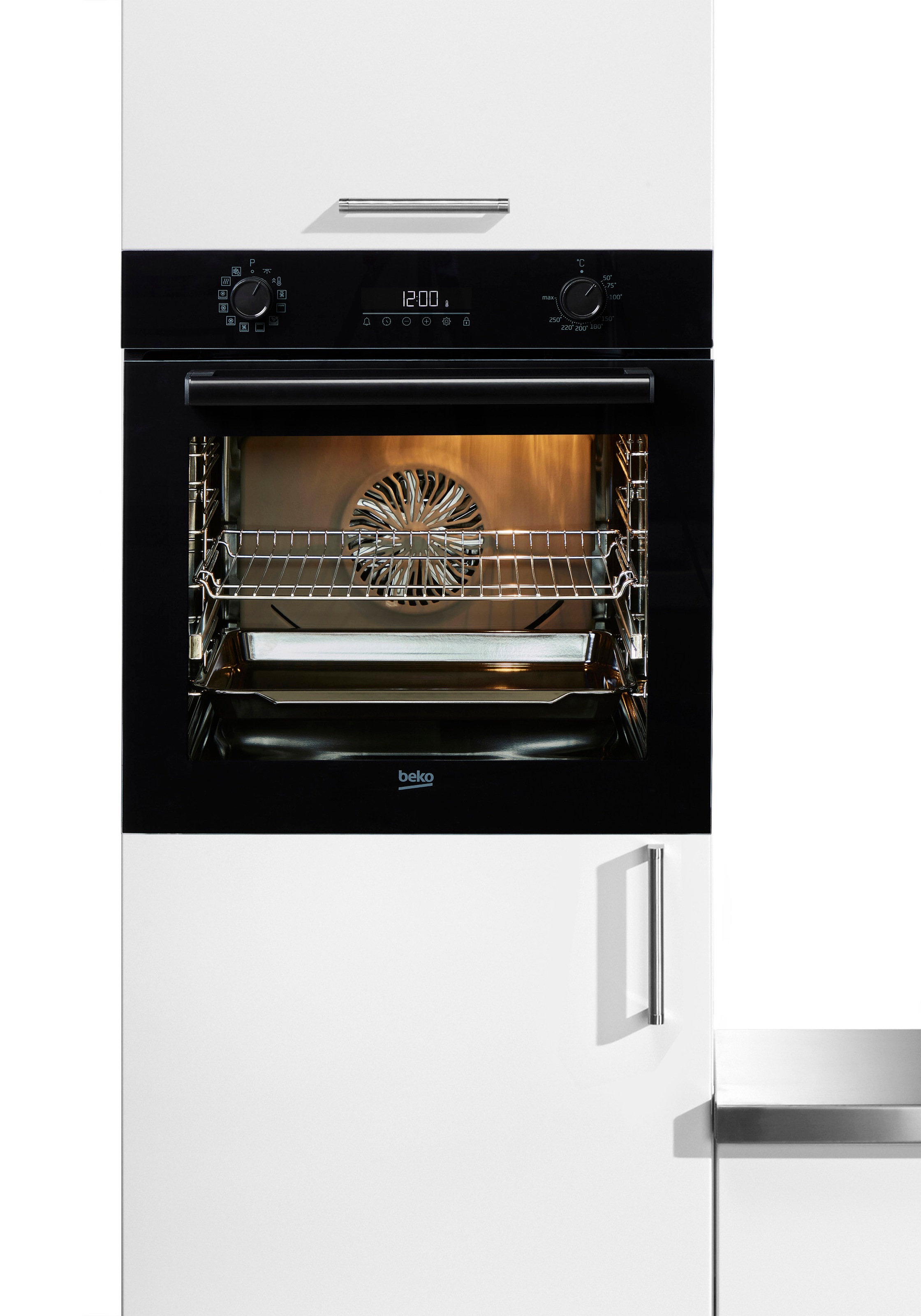 BEKO Einbaubackofen "BBIM17300B" mit 1-fach-Teleskopauszug mit SteamShine M günstig online kaufen