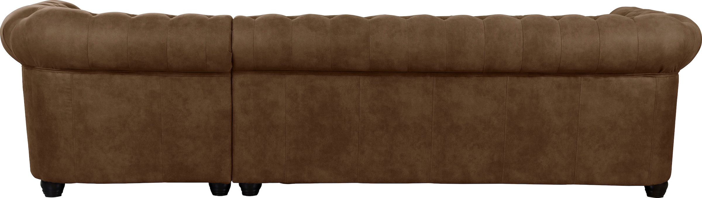 Home affaire Chesterfield-Sofa »Rysum L-Form«, Chesterfield-Optik mit Ottomanen-Abschluß