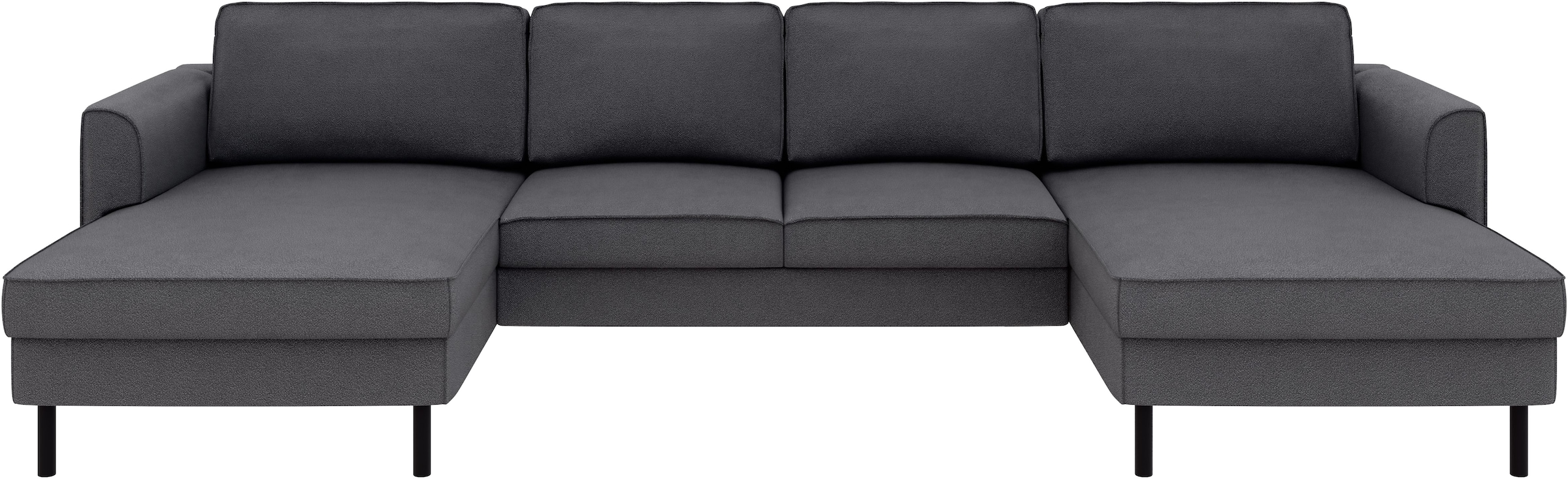 Home affaire Wohnlandschaft »Booster Couch wahlweise mit Schlaffunktion und Bettkasten-auch in Cord«, Sofa in U-Form, Breite 305 cm