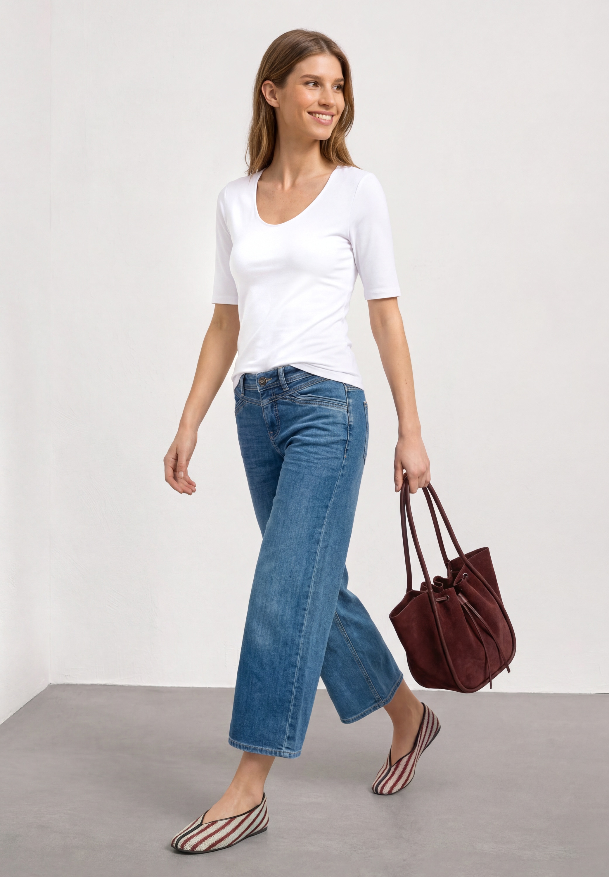 STREET ONE T-Shirt im soften Baumwoll-Mix