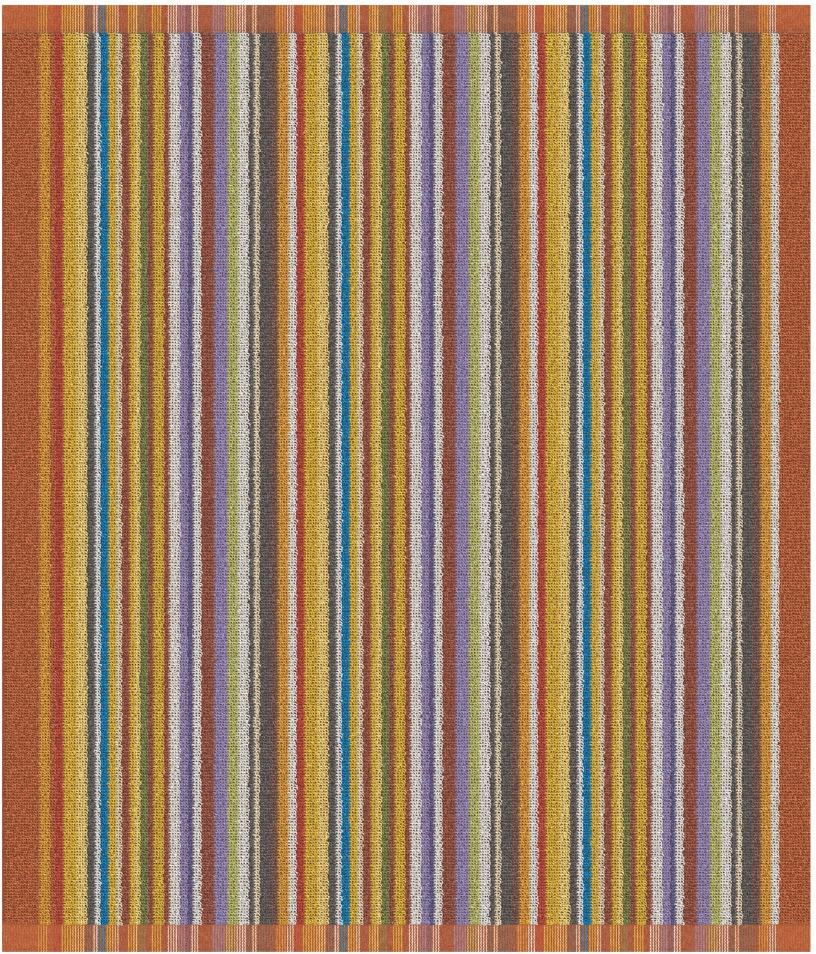 DDDDD Geschirrtuch »DDDDD Küchenhandtuch Over the Rainbow 50x55 Terra (6er-Pack)« schnell trocknend, 100% Baumwolle, mit Streifen