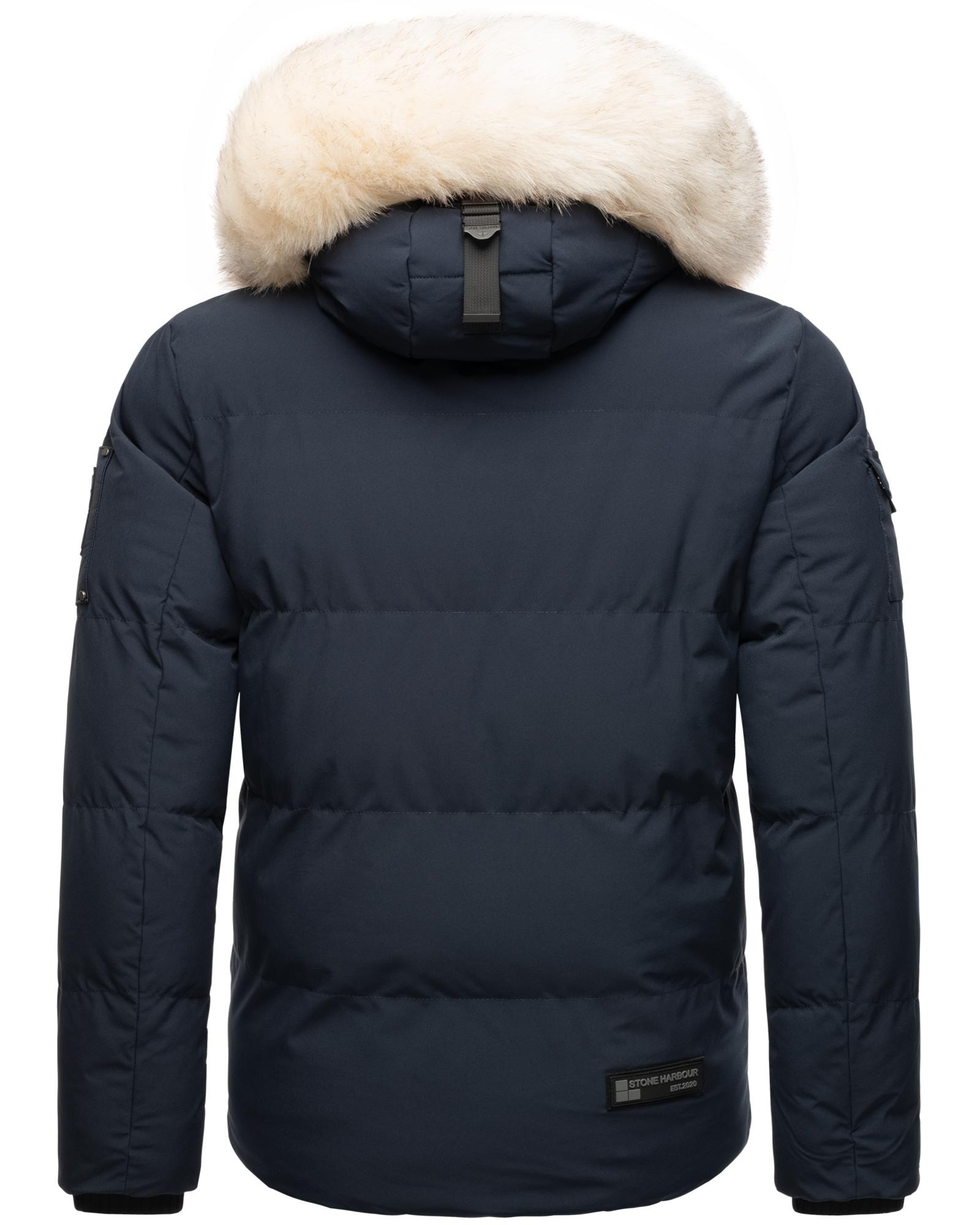 Stone Harbour Winterjacke »Halvaar«, mit Kapuze, stylischer Winterparka mit abnehmbarer Kapuze