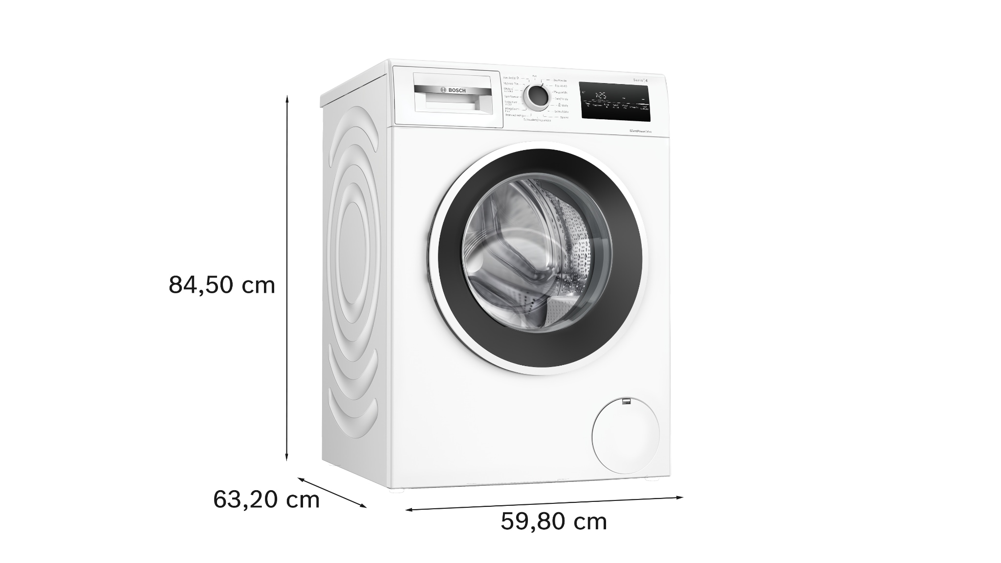 BOSCH Waschmaschine Serie 4 »WAN28226« 9 kg 1400 U/min Bis zu 50% weniger Knitterfalten dank Iron Assist und EEK A