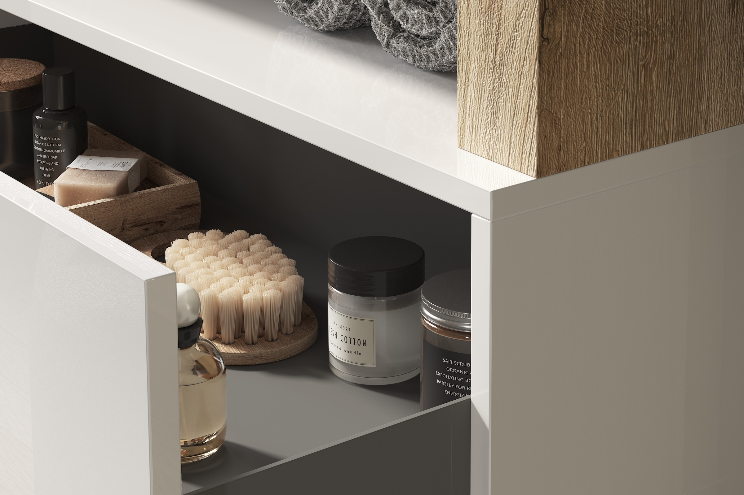 welltime Waschtisch »Hamburg« 2 Schubkästen, Breite 92 cm, Soft-Close, inkl. Keramik-Aufsatzbecken