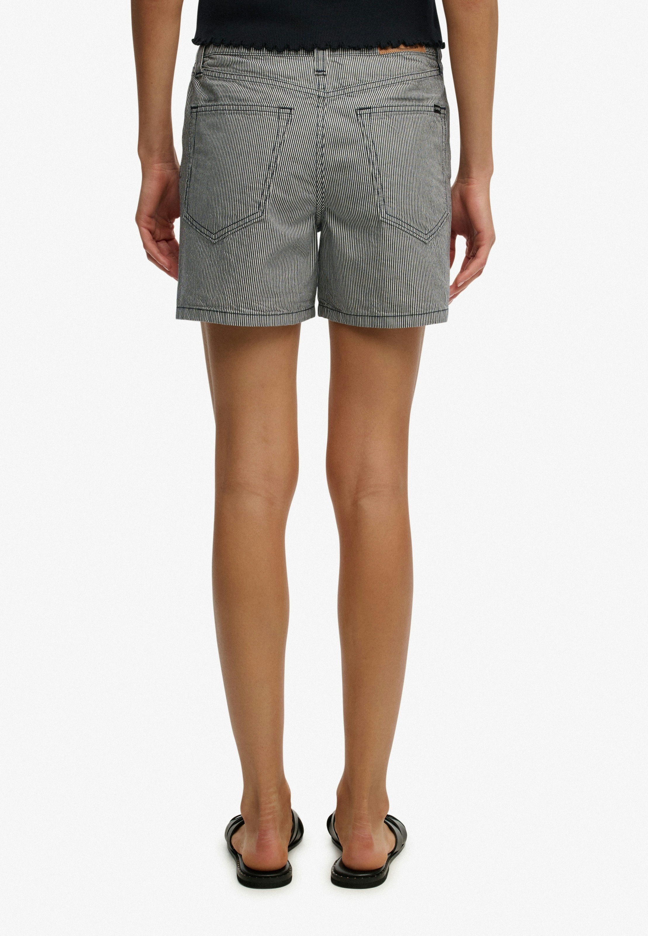 Superdry Jeanshotpants »MID RISE STRIPE SHORT«