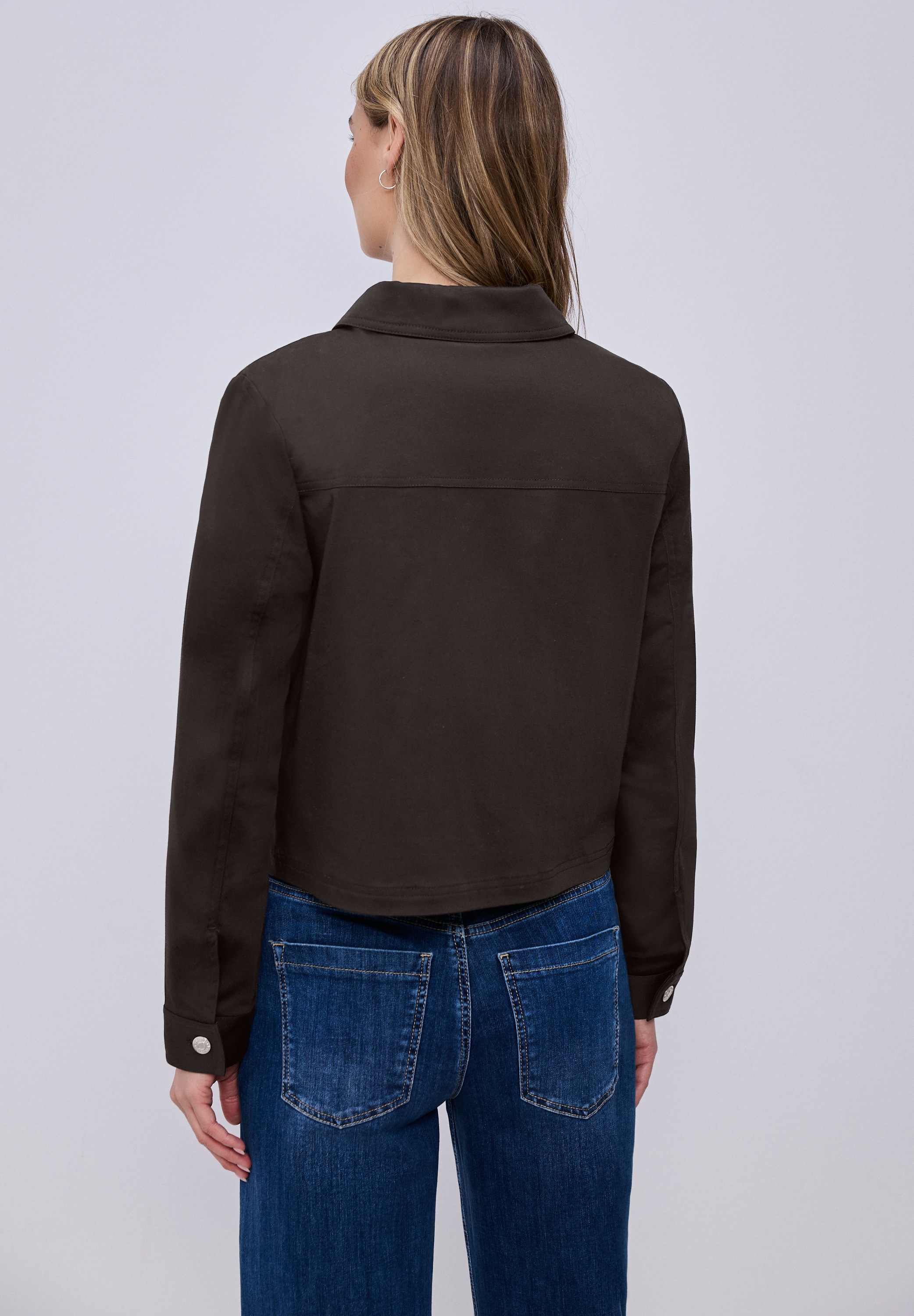 STREET ONE Kurzjacke ohne Kapuze mit Brusttaschen und Knopfleiste günstig online kaufen