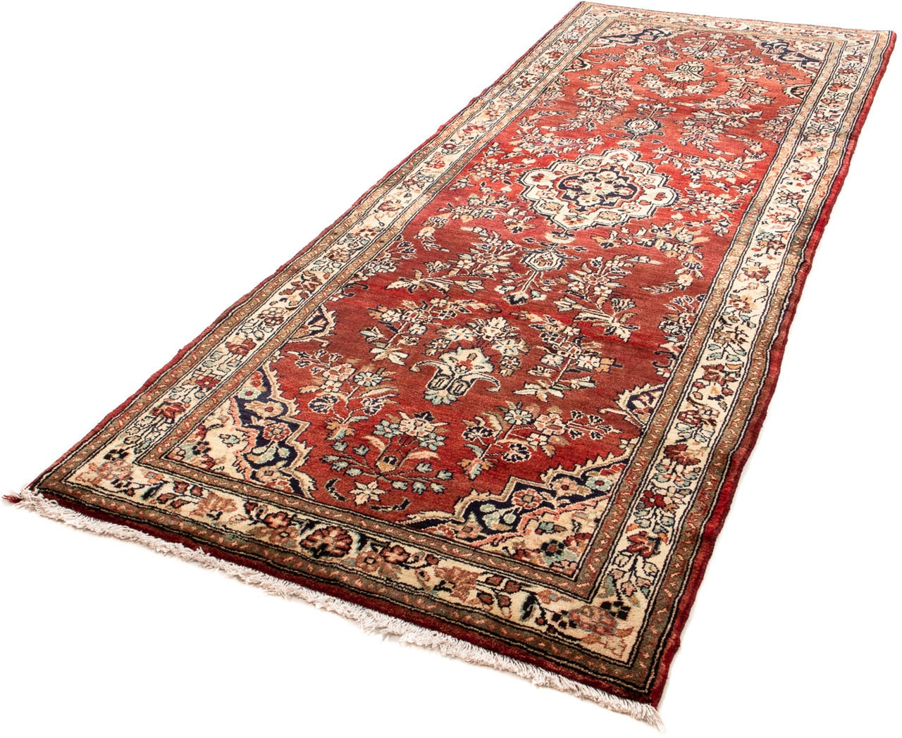 morgenland Orientteppich "Perser - Nomadic - 288 x 110 cm - rot", rechteckig, 10 mm Höhe, Wohnzimmer, Handgeknüpft, Einz