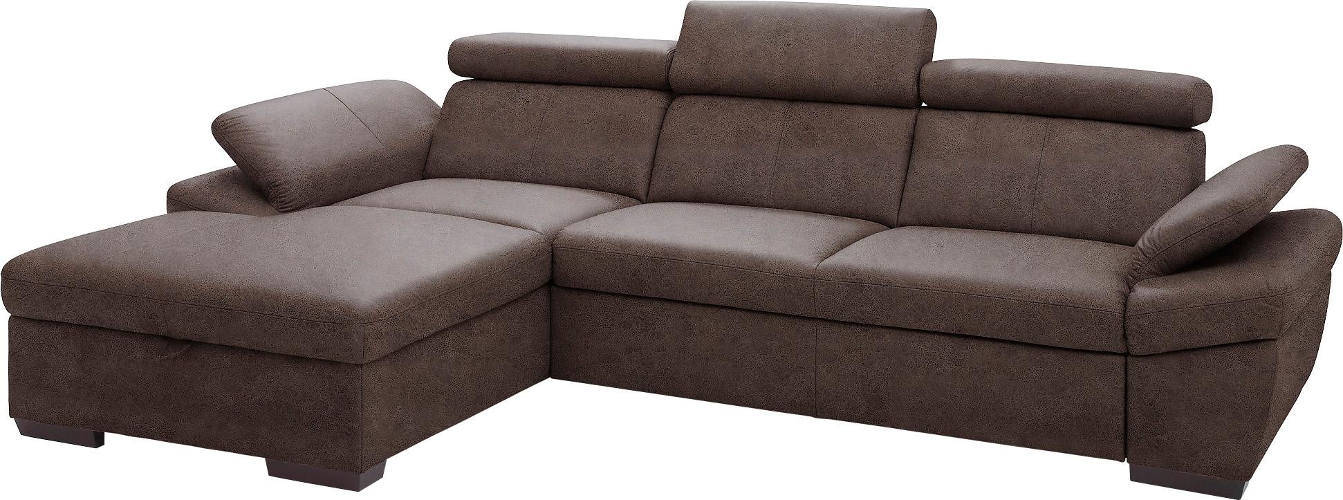 exxpo - sofa fashion Ecksofa "Salerno, Funktionssofa, Breite 280cm, hoher S günstig online kaufen