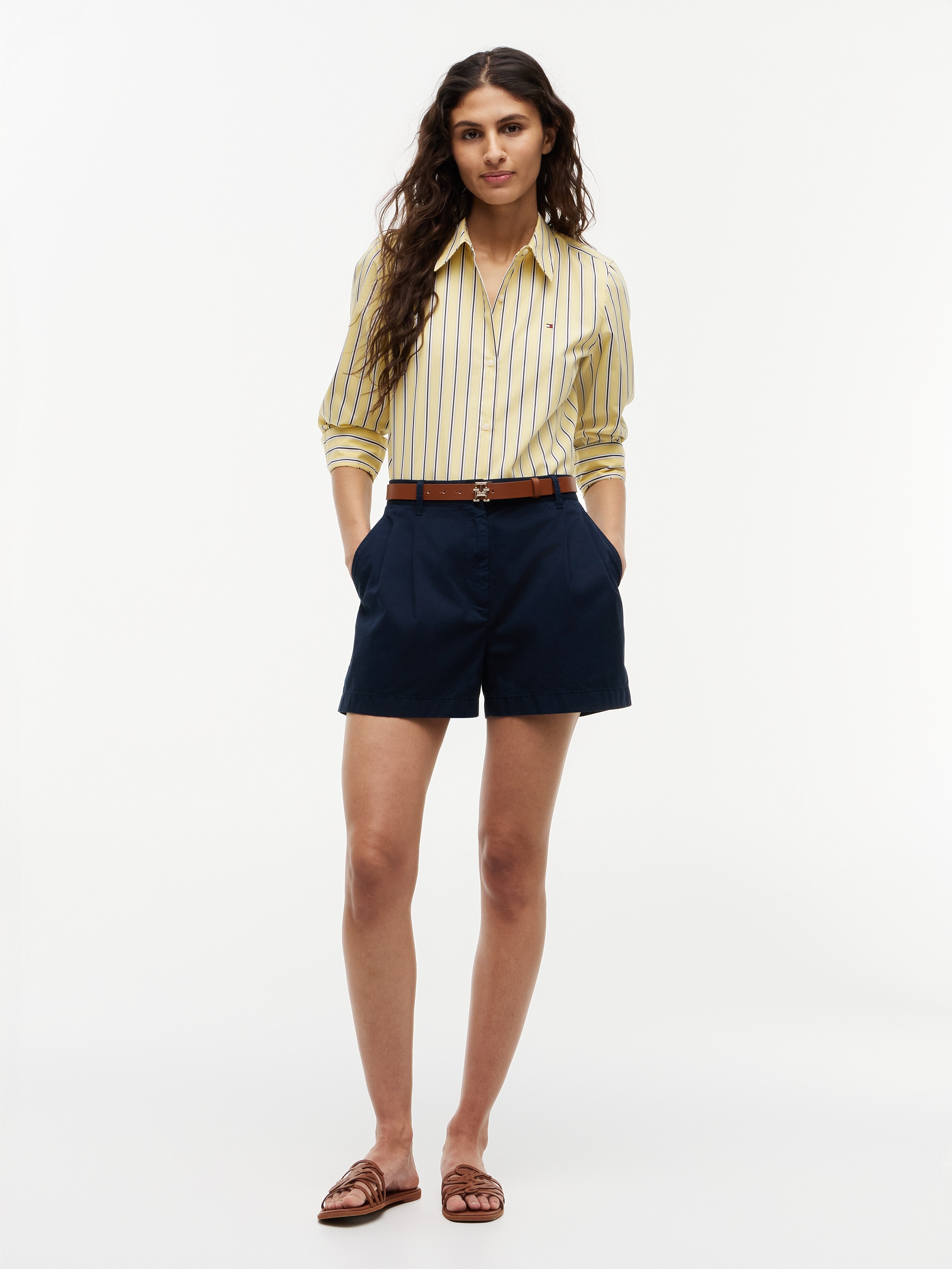 Tommy Hilfiger Hemdbluse »SUMMER POPLIN REGULAR SHIRT« Baumwolle, regular fit, auch in großen Größen