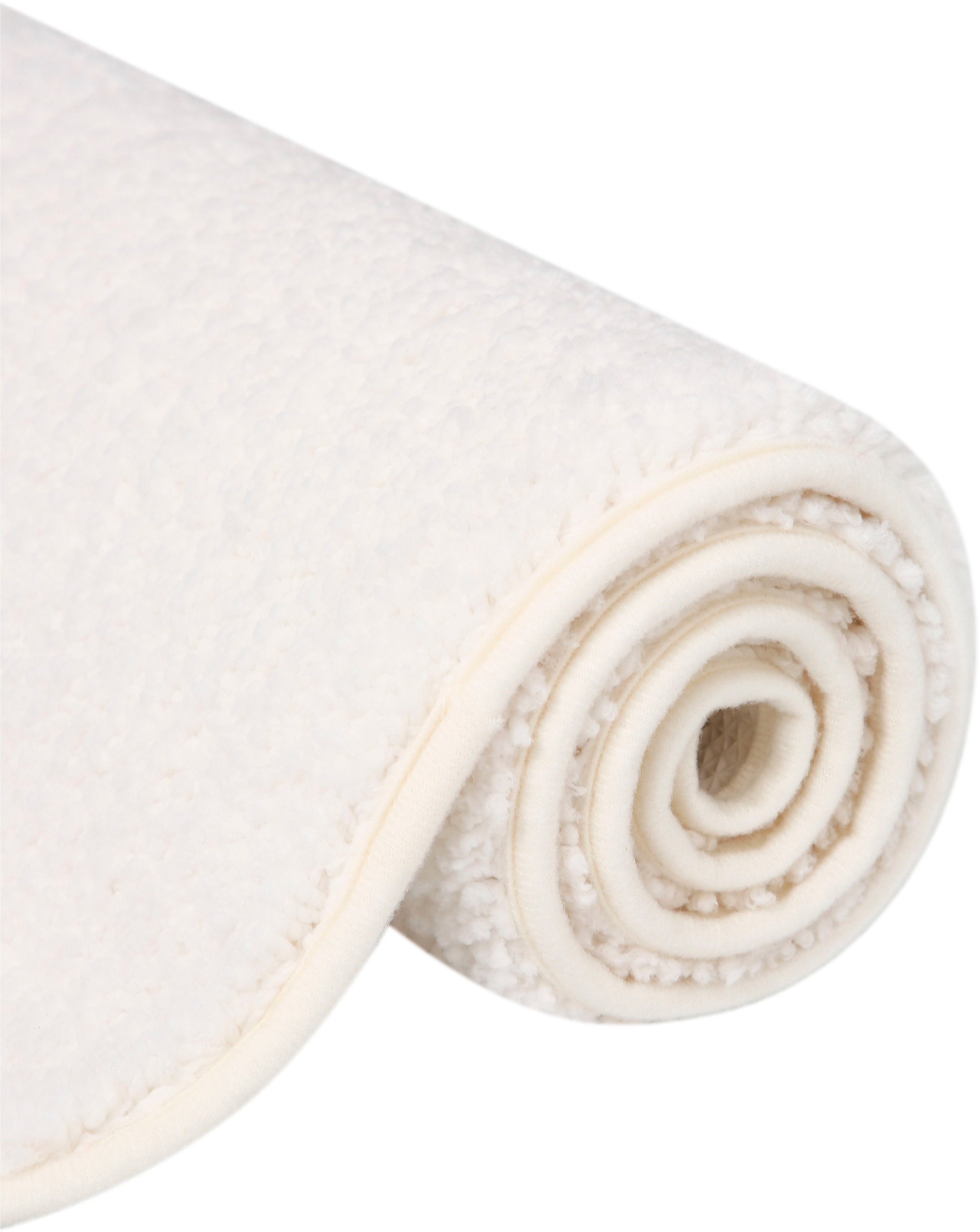 my home Badematte »Regona, Badteppich, Badvorleger, Badezimmer Teppich«, rutschhemmend beschichtet, fußbodenheizungsgeeignet-schnell trocknend-strapazierfähig, Uni Farben, besonders weich, als rechteckig und halbrund erhältlich
