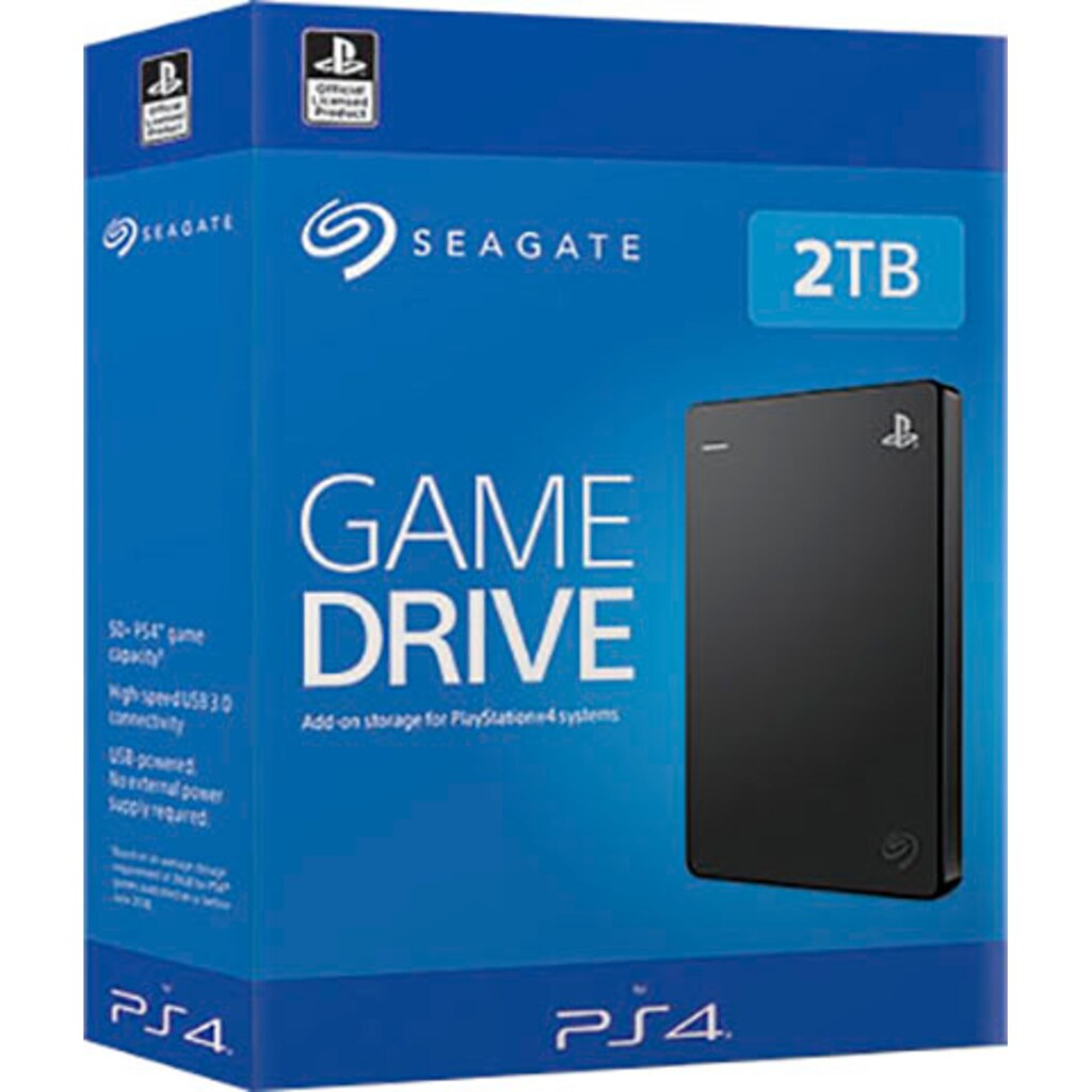 Seagate externe Gaming-Festplatte »Game Drive für PS4 2TB + 10€ Steam Gutschein«, Anschluss USB 3.0