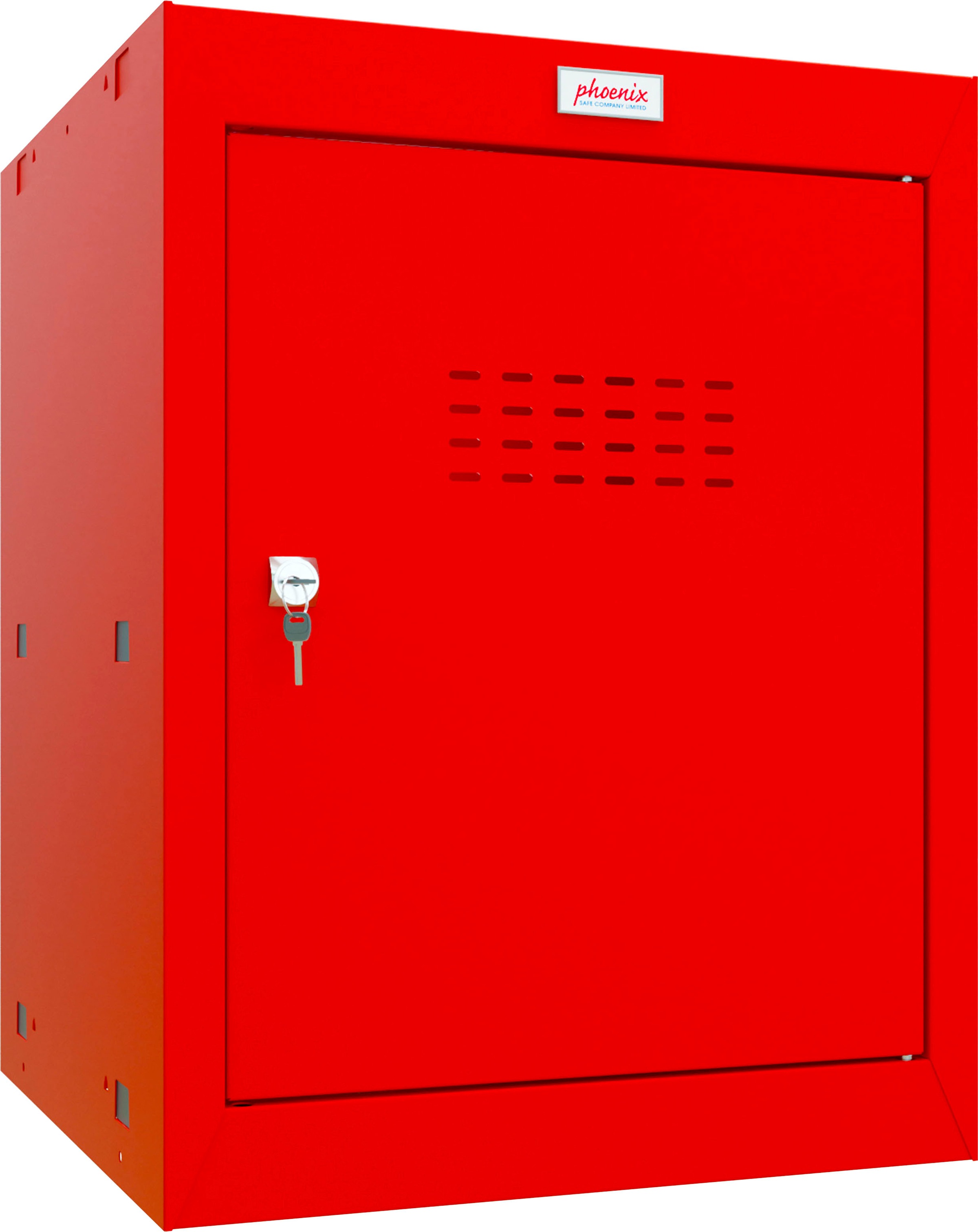 Phoenix Safe Phoenix Safe CL Series CL0544RRK Size 2 Cube Locker in Red with Key Lock