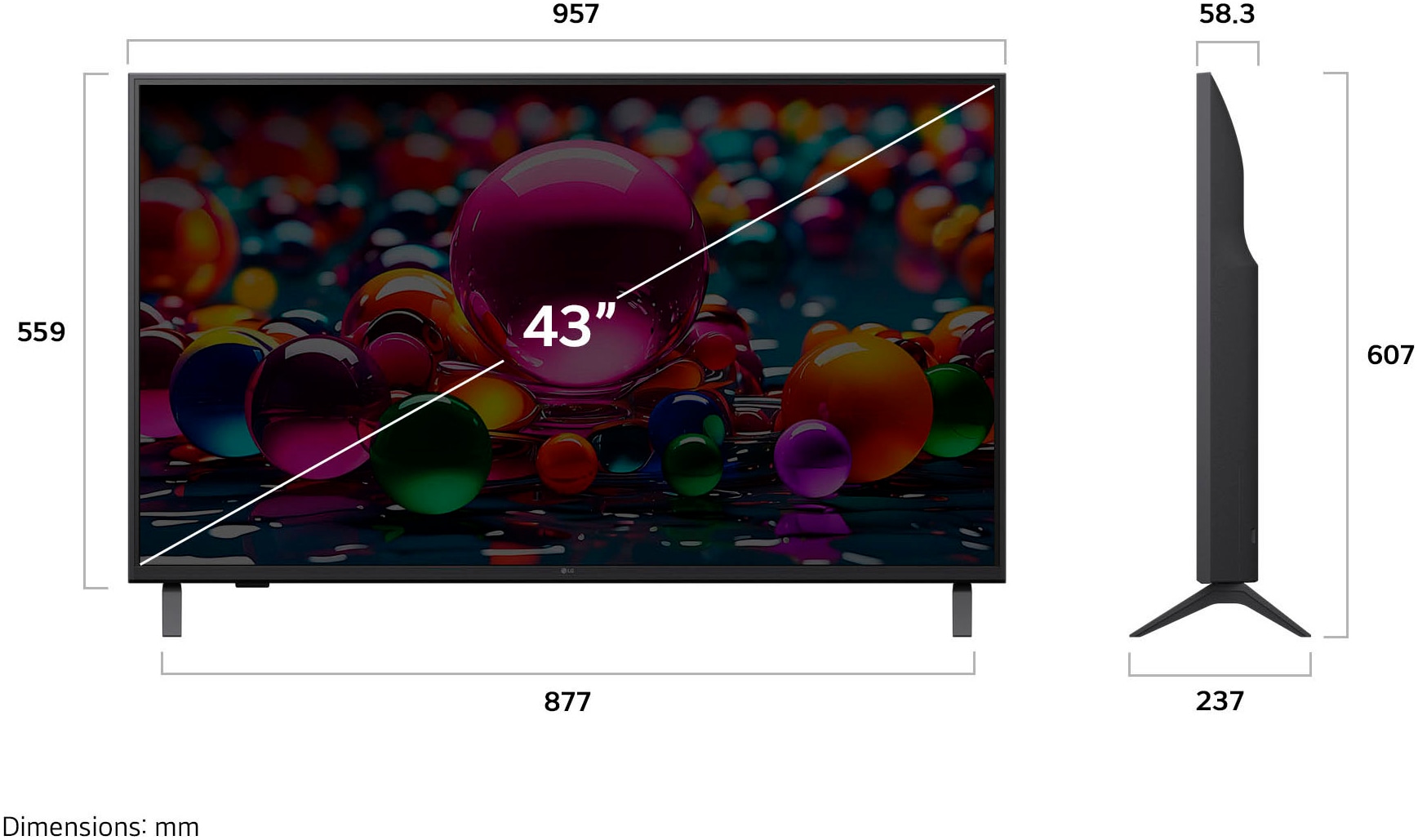 LG LED-Fernseher »43UA75006LA«, 4K Ultra HD, Smart-TV