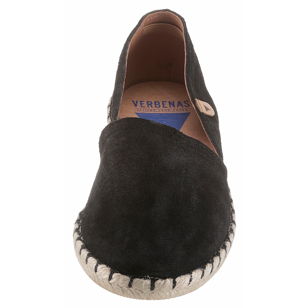 VERBENAS Espadrille, Schlupfschuh, Sommerschuh, Loafer mit typischem Jute-Rahmen