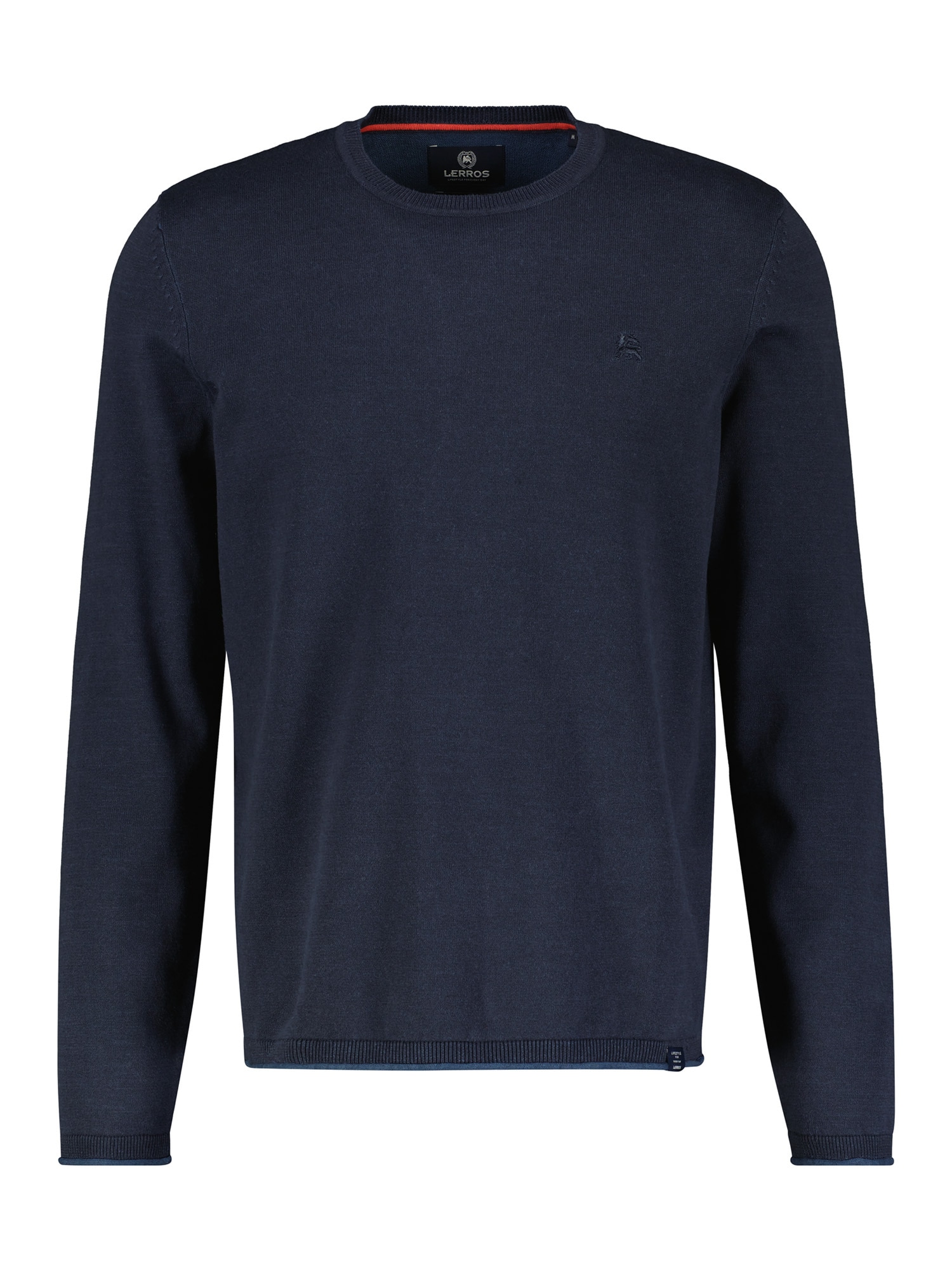LERROS Strickpullover "Rundhalspullover, Flachstrick"