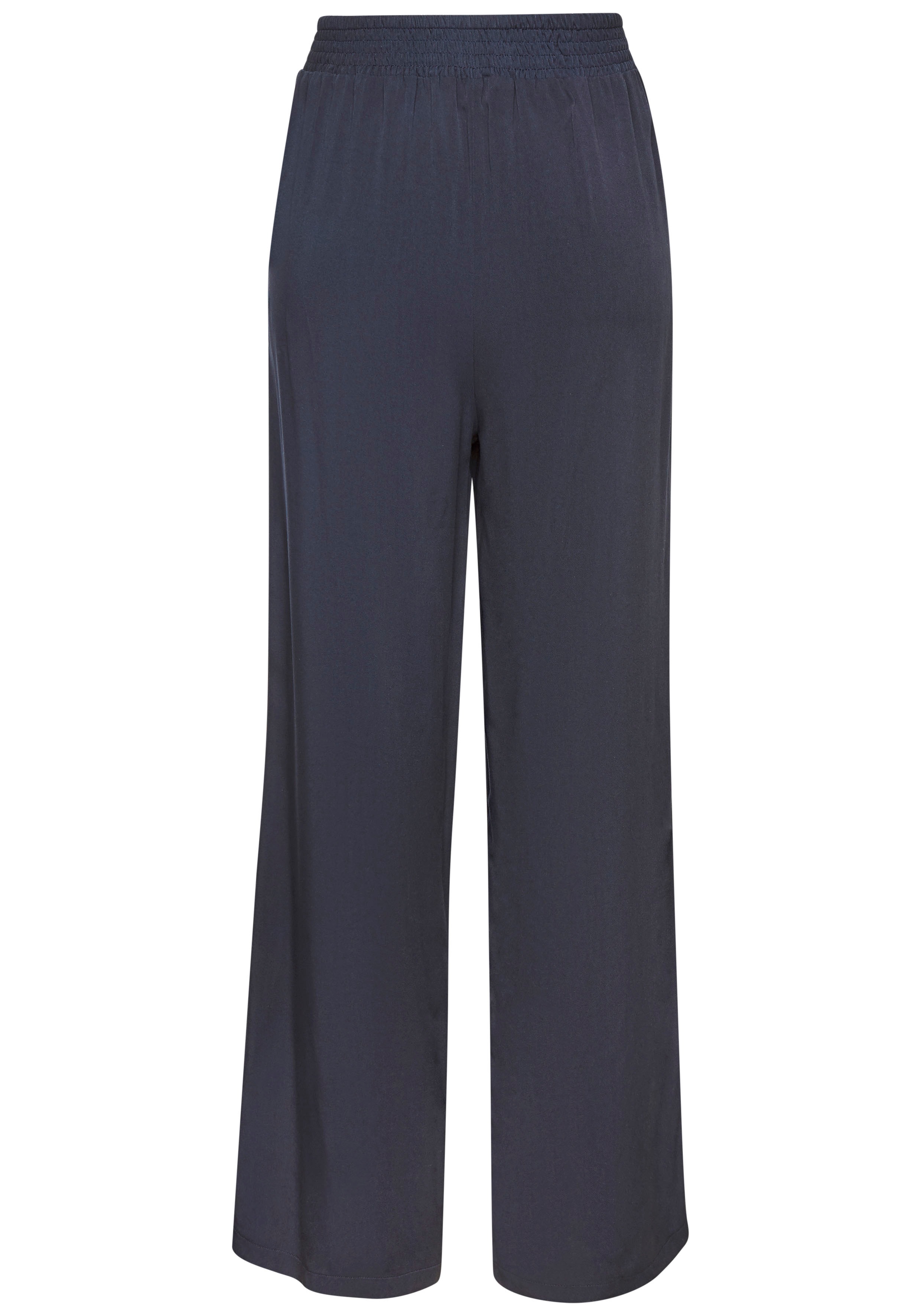 Thumbnail - Vivance Palazzohose mit Zierkette, Bundfaltenhosen, Schlupfhose, feminin-chic