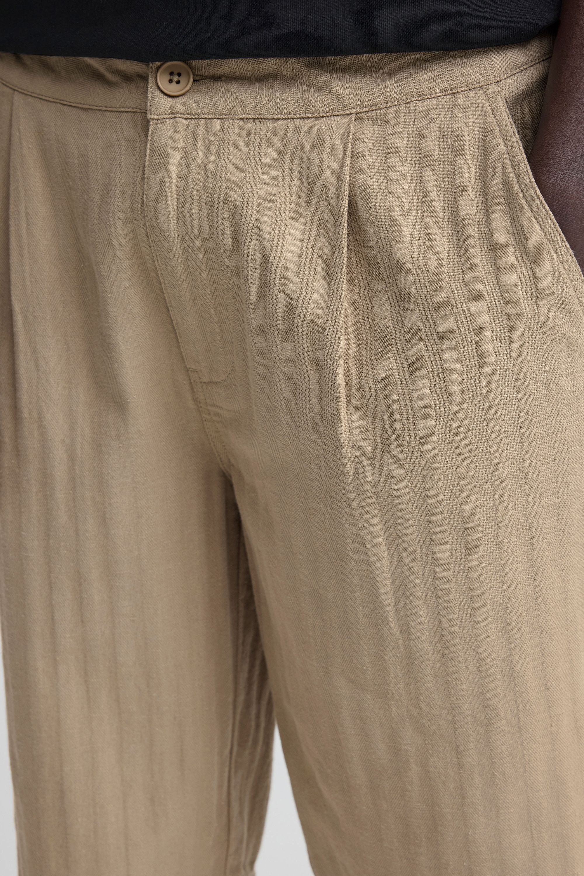 Blend Leinenhose »BHMorgan Linen Mix Pleated«  Modische Bundfalten Shorts