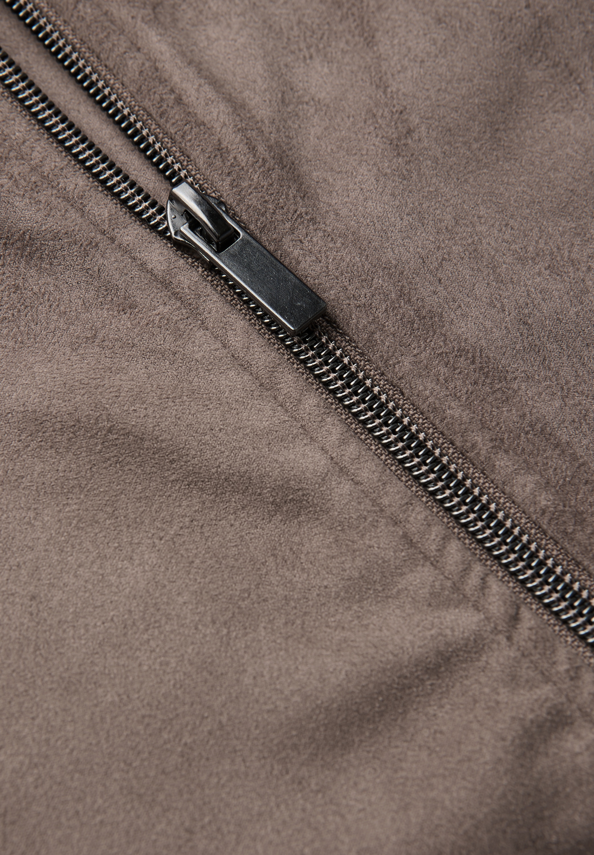 STREET ONE Lederimitatjacke, ohne Kapuze, mit Rundhalsausschnitt