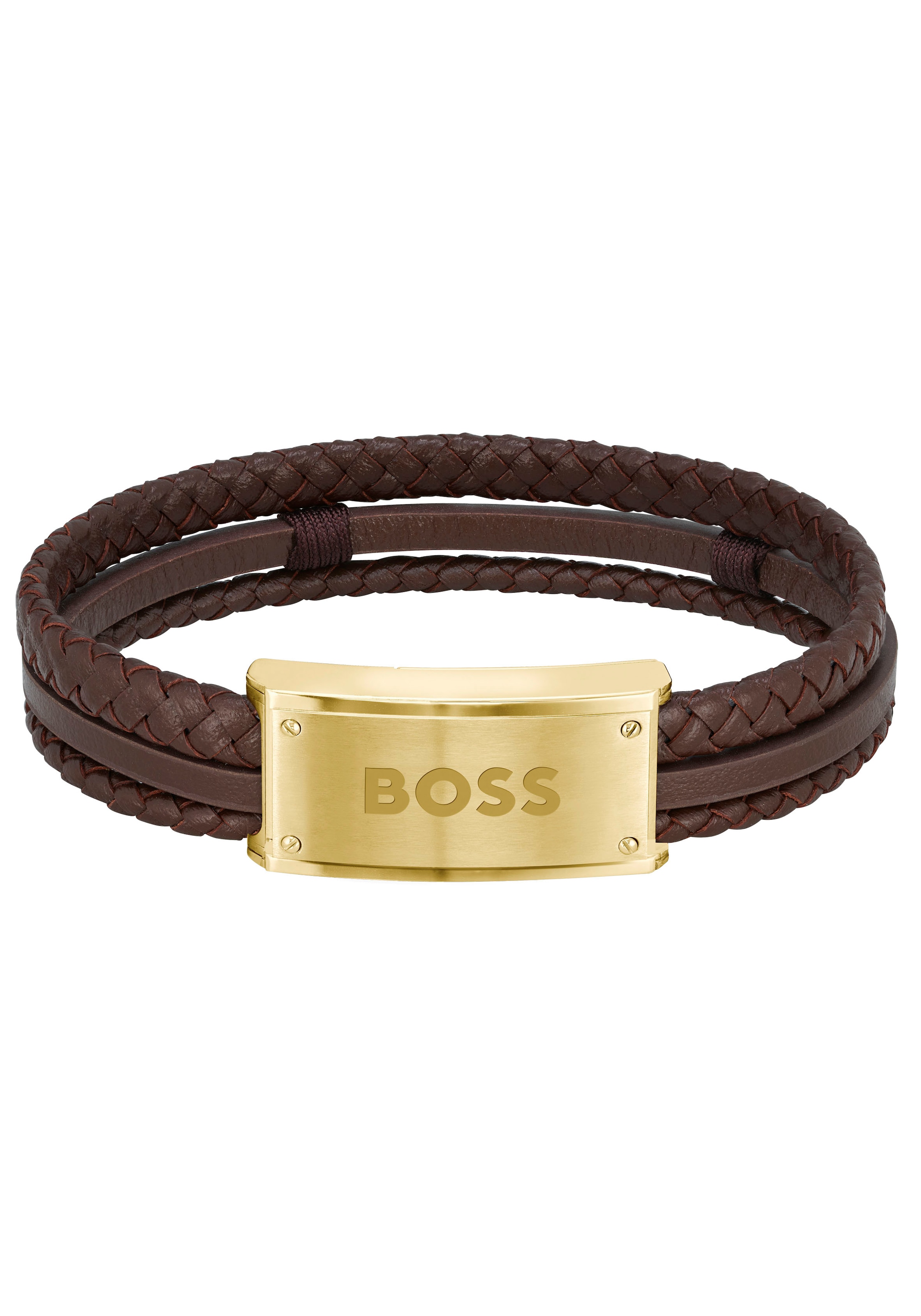 BOSS Armband »Schmuck Edelstahl zu für Hoodie, | ▷ Shirt, HUGO, Lederarmband Sneaker, ORANGE! GALEN«, BAUR Jeans, BOSS Underwear, Armschmuck